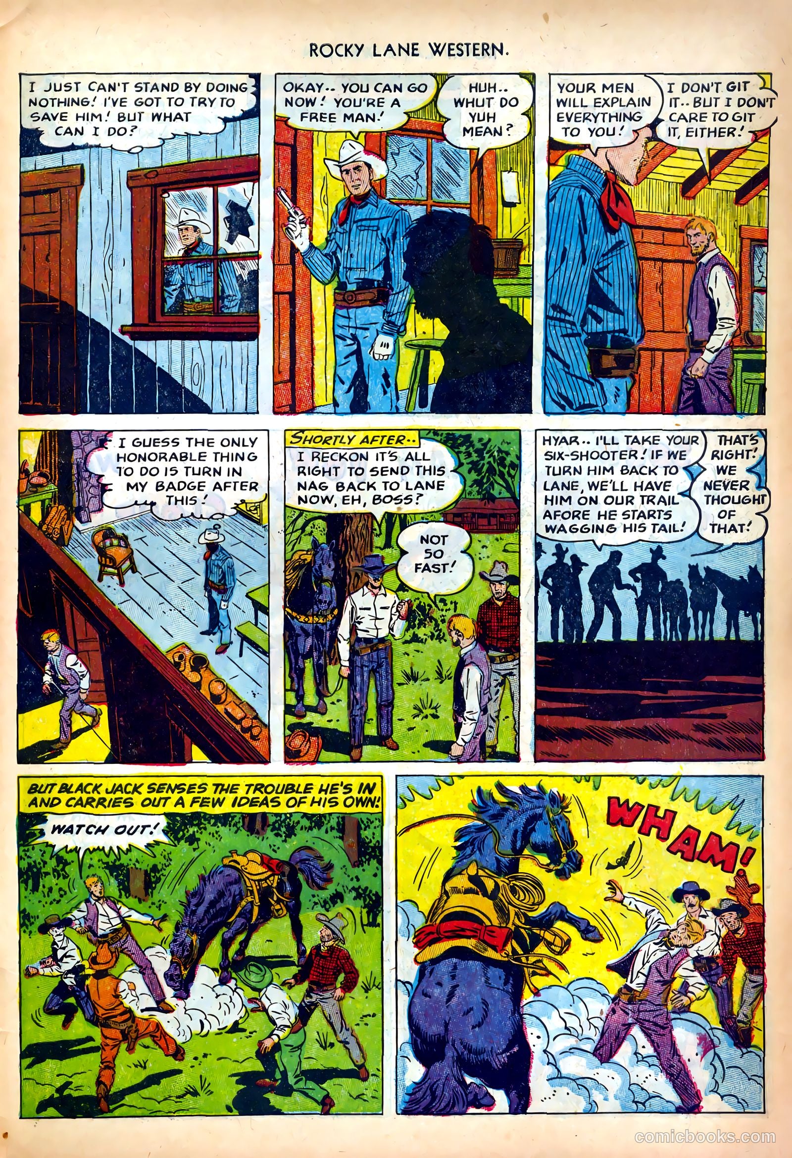 Rocky Lane Western #42 (1952) — page 31 of 36