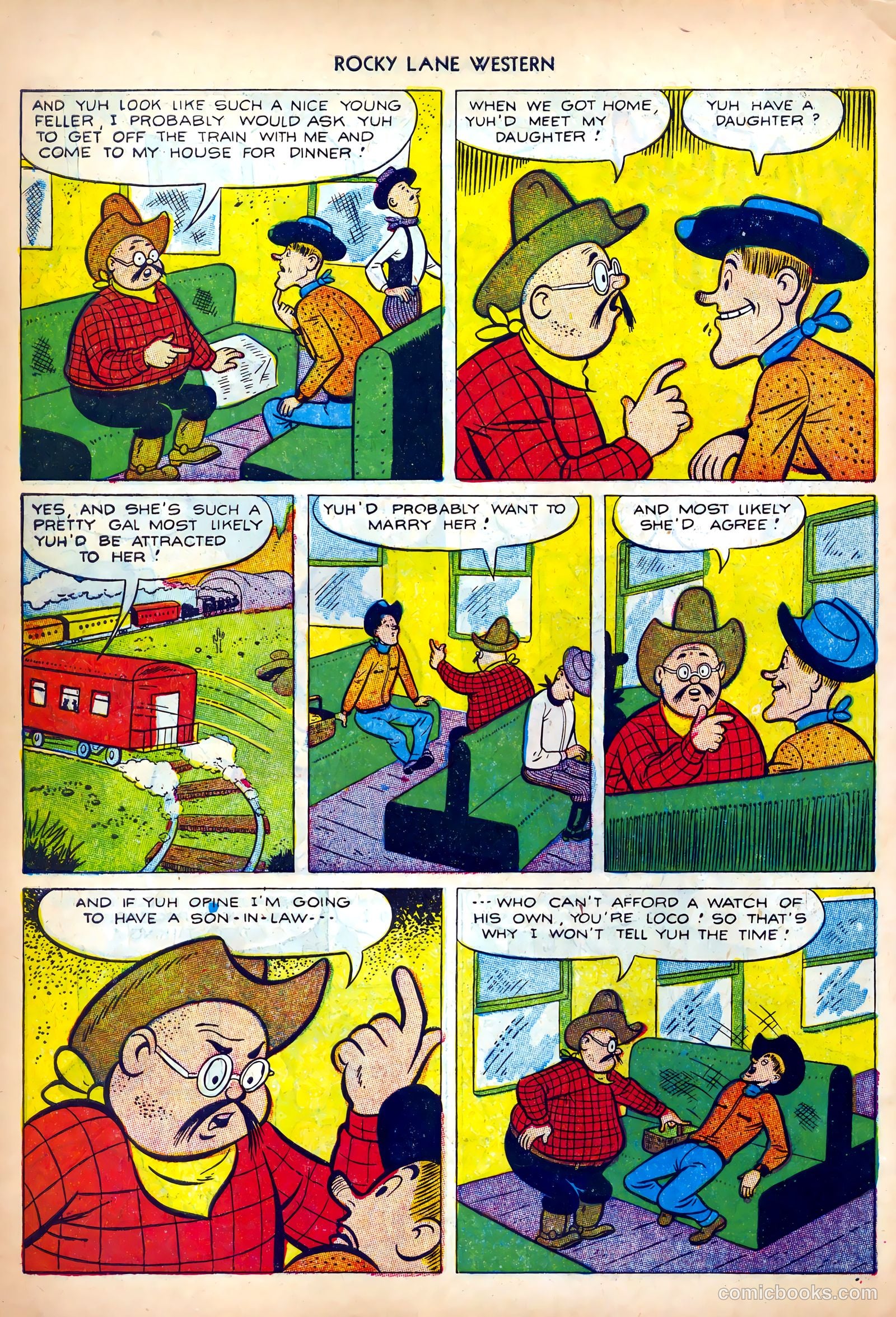 Rocky Lane Western #42 (1952) — page 34 of 36