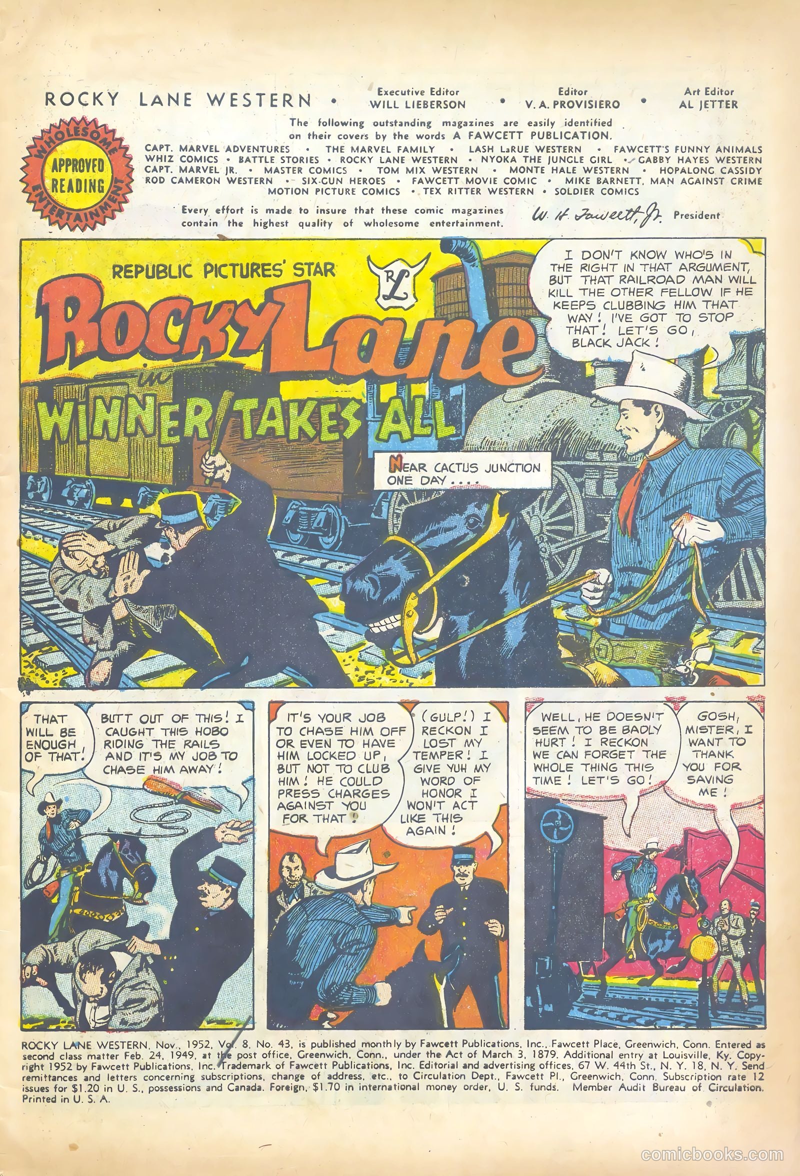 Rocky Lane Western #43 (1952) — page 3 of 36
