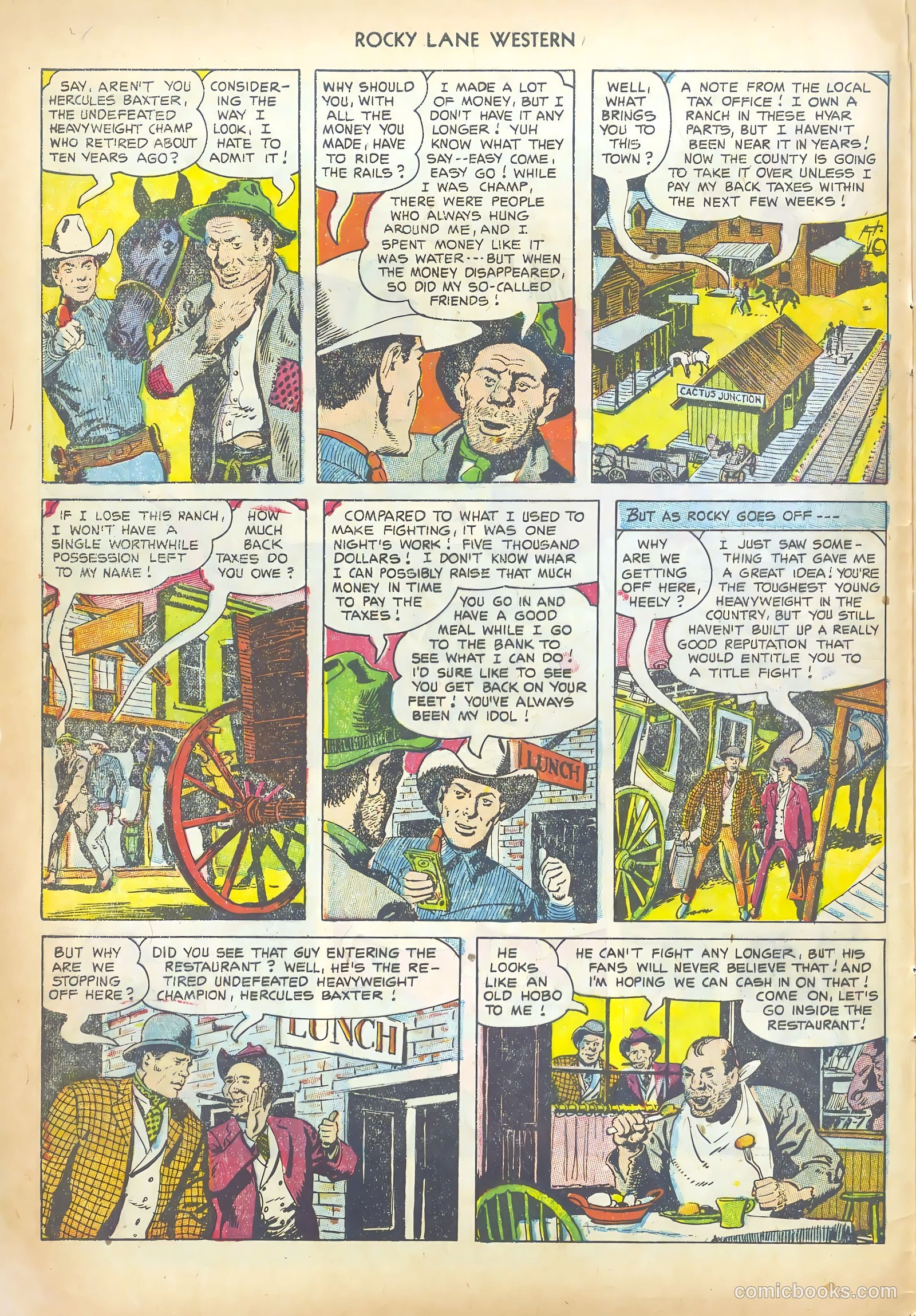 Rocky Lane Western #43 (1952) — page 4 of 36