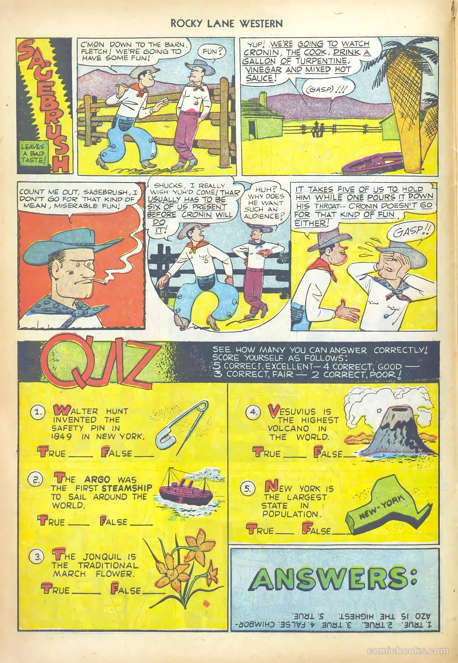 Rocky Lane Western #43 (1952) — page 10 of 36