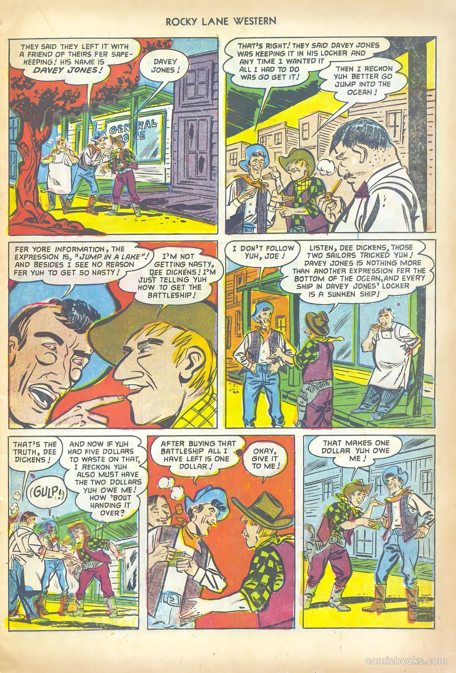 Rocky Lane Western #43 (1952) — page 13 of 36