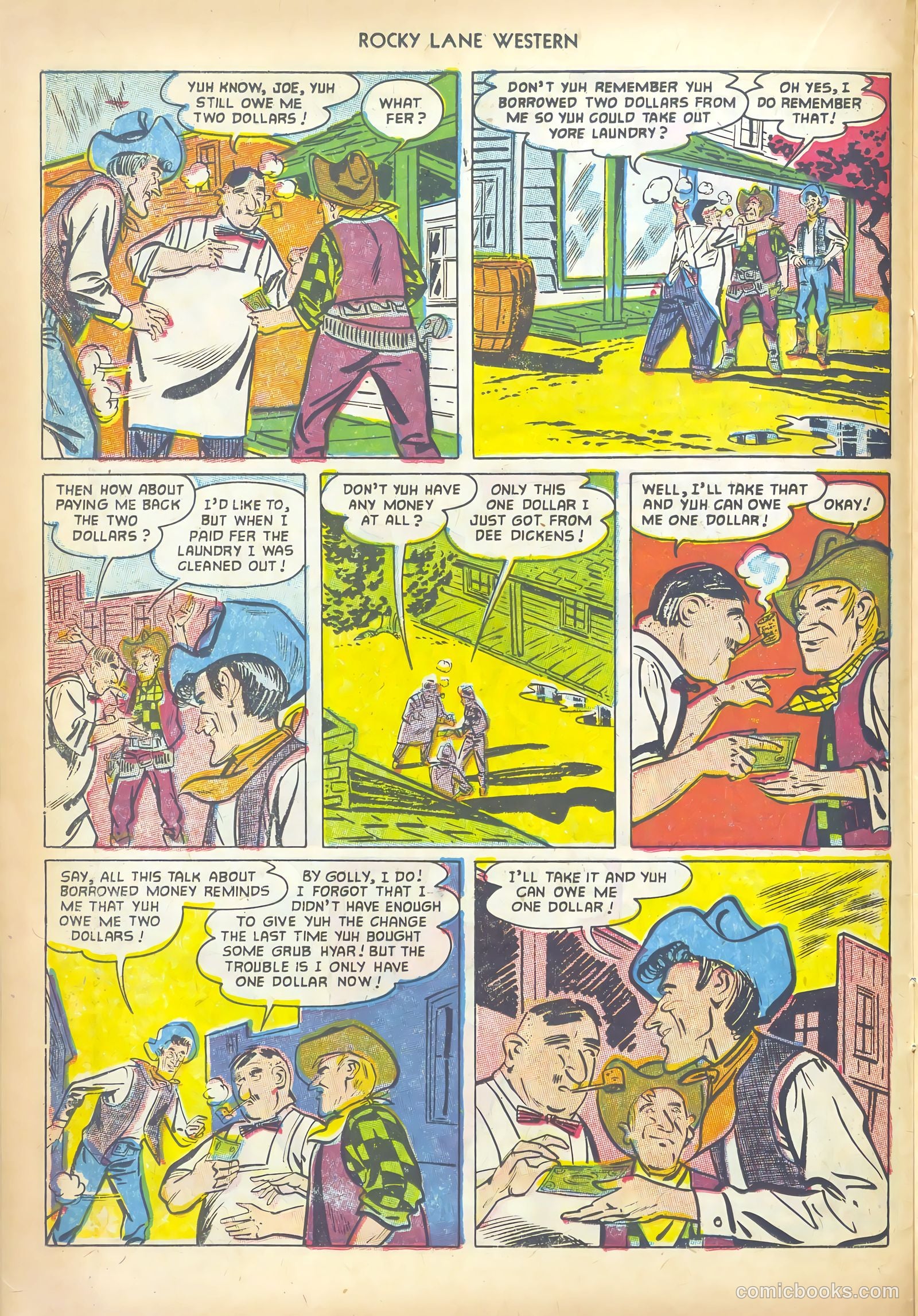 Rocky Lane Western #43 (1952) — page 14 of 36