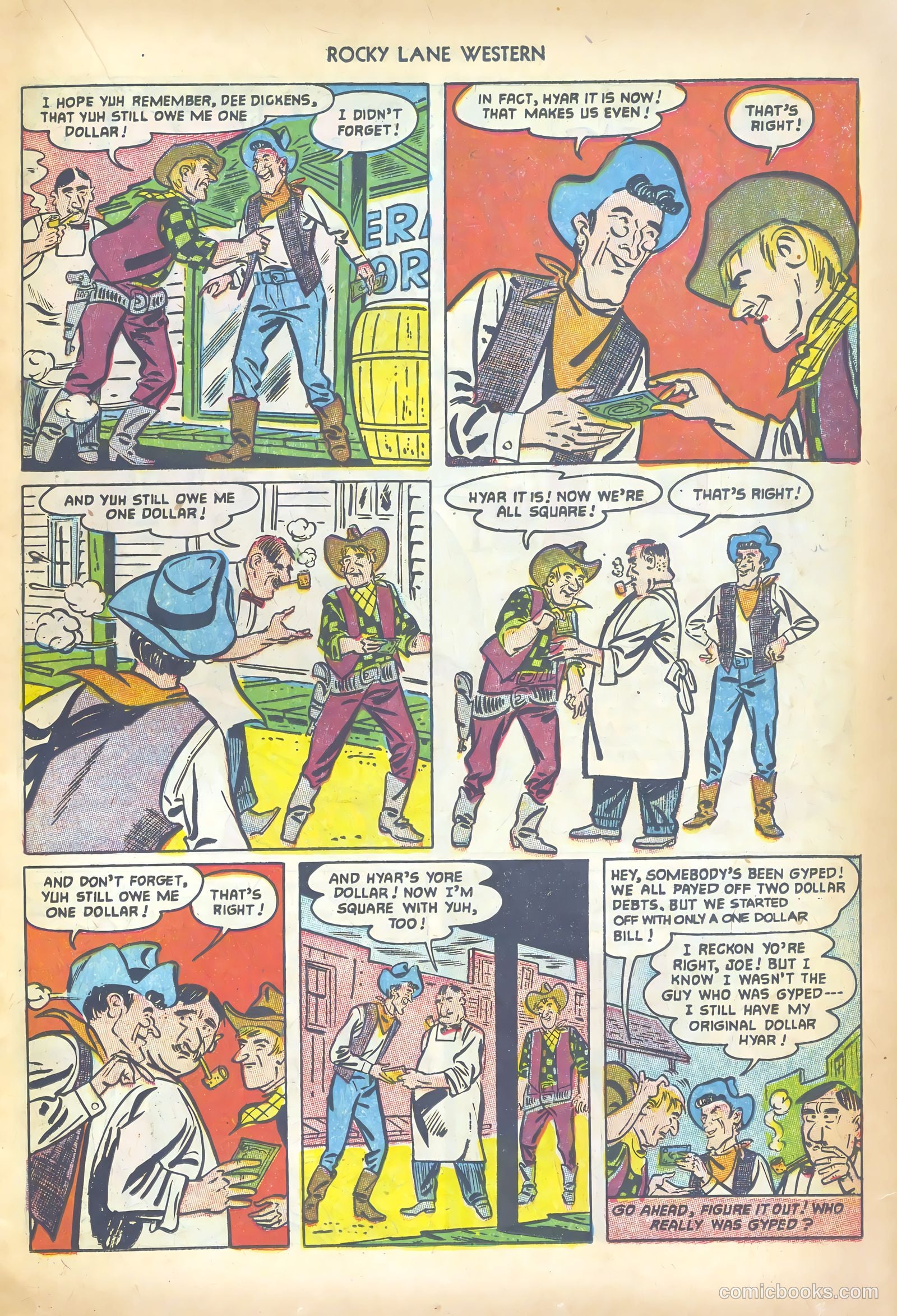 Rocky Lane Western #43 (1952) — page 15 of 36