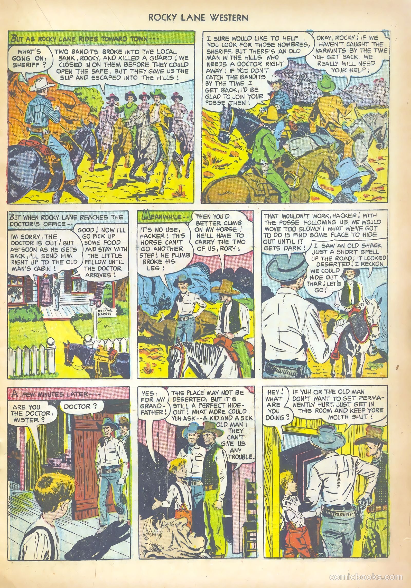 Rocky Lane Western #43 (1952) — page 17 of 36