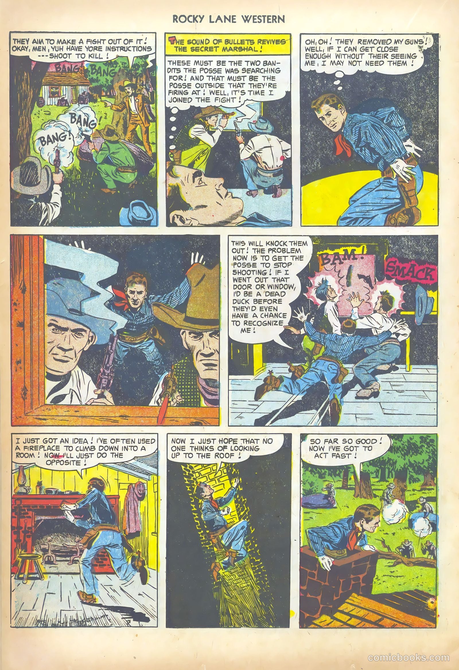 Rocky Lane Western #43 (1952) — page 20 of 36