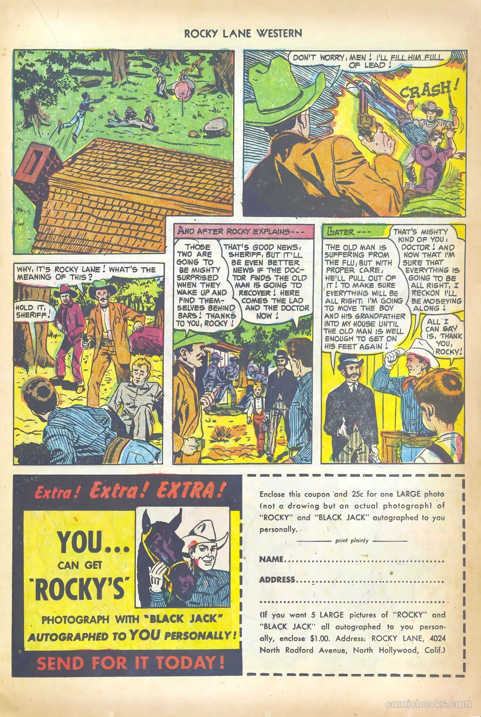 Rocky Lane Western #43 (1952) — page 21 of 36