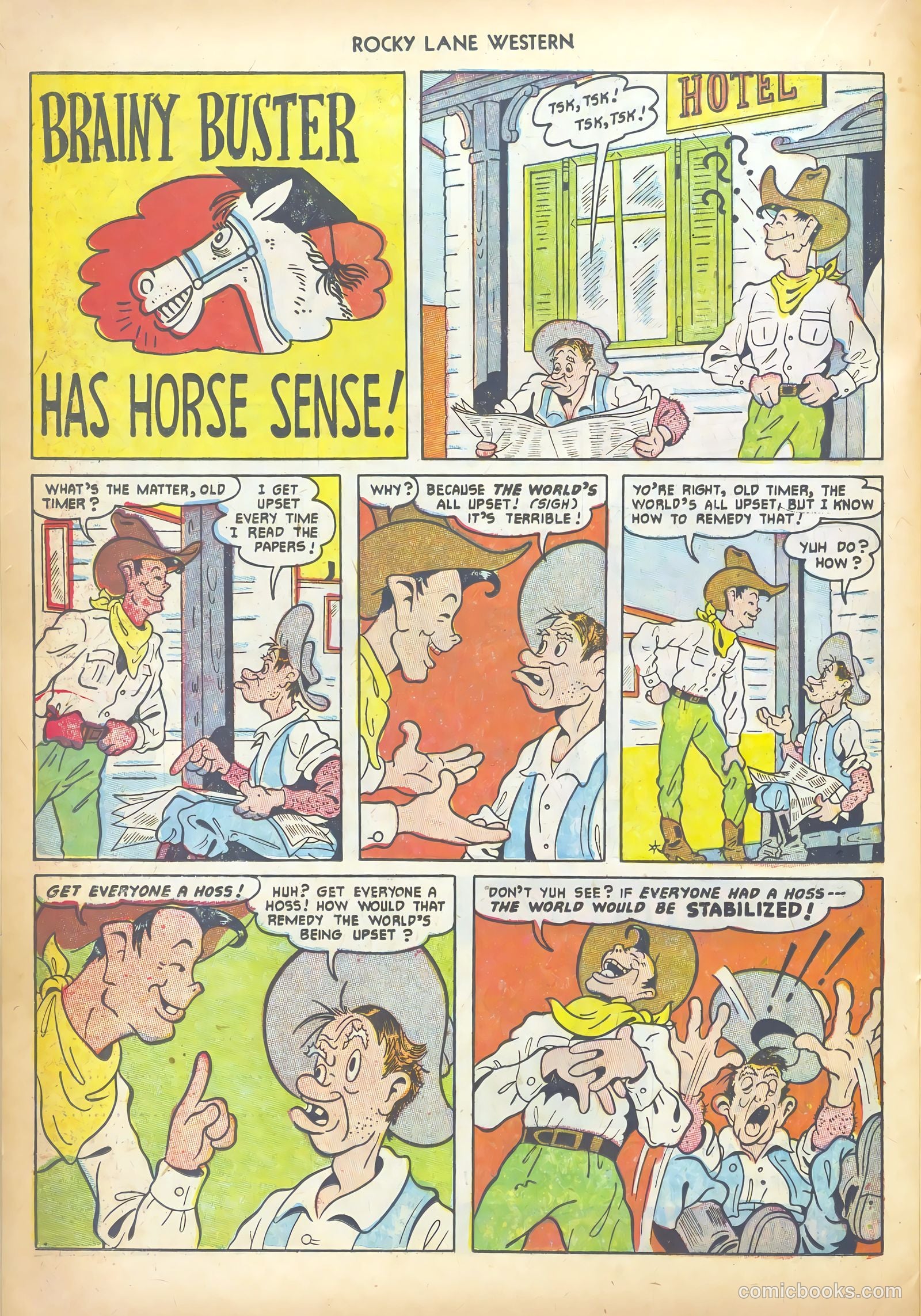 Rocky Lane Western #43 (1952) — page 22 of 36