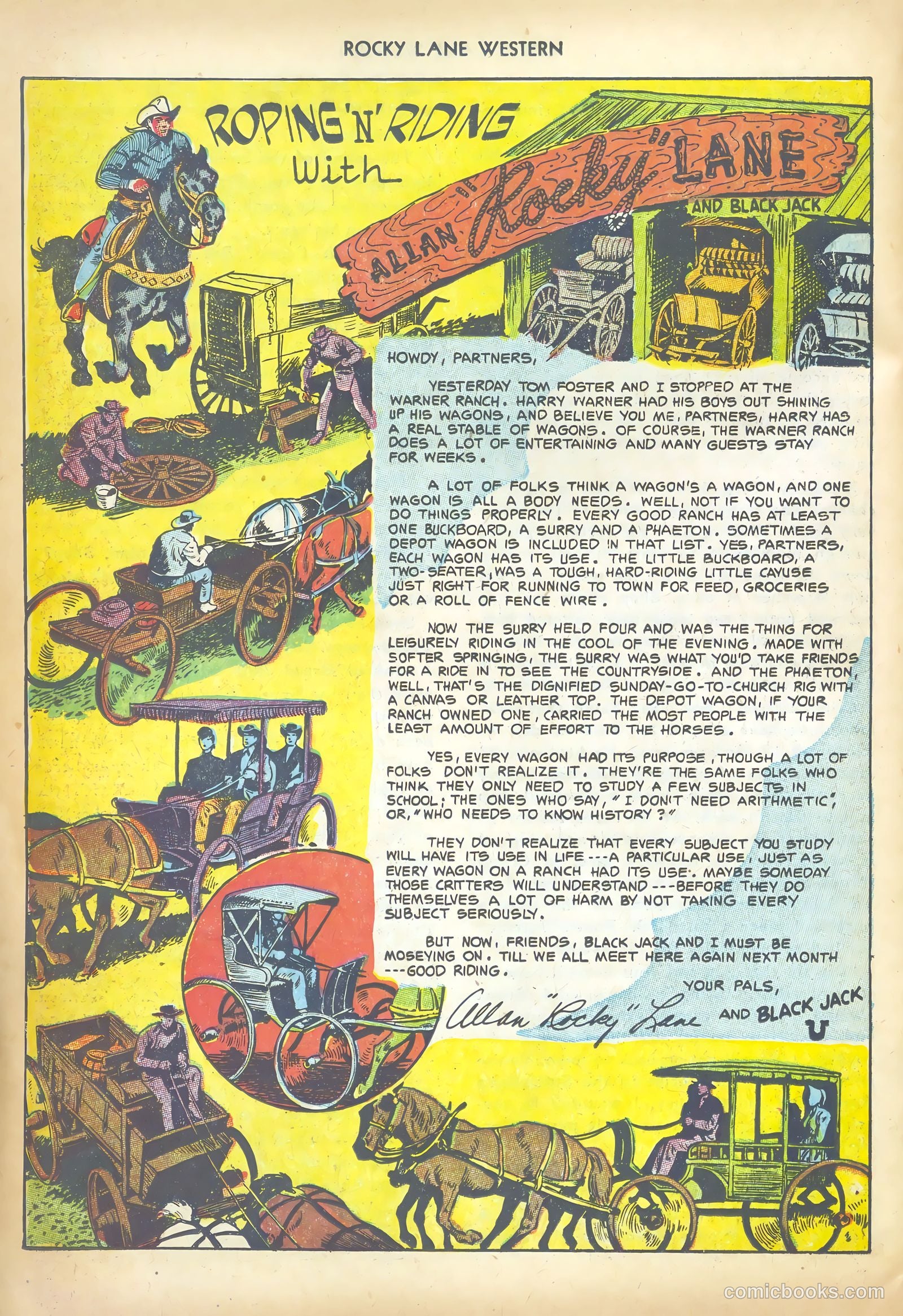 Rocky Lane Western #43 (1952) — page 26 of 36