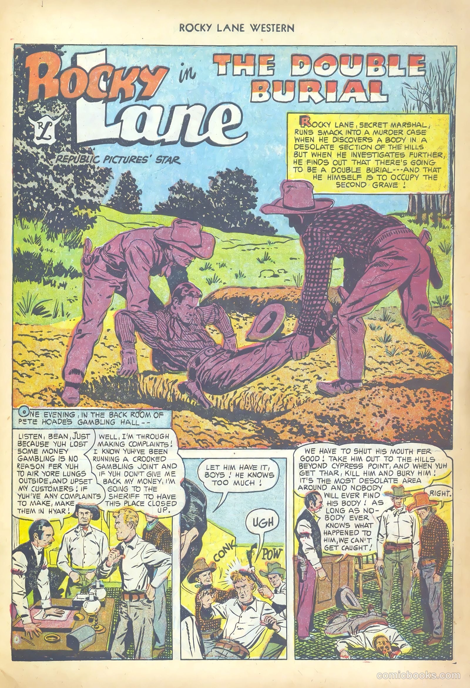 Rocky Lane Western #43 (1952) — page 27 of 36