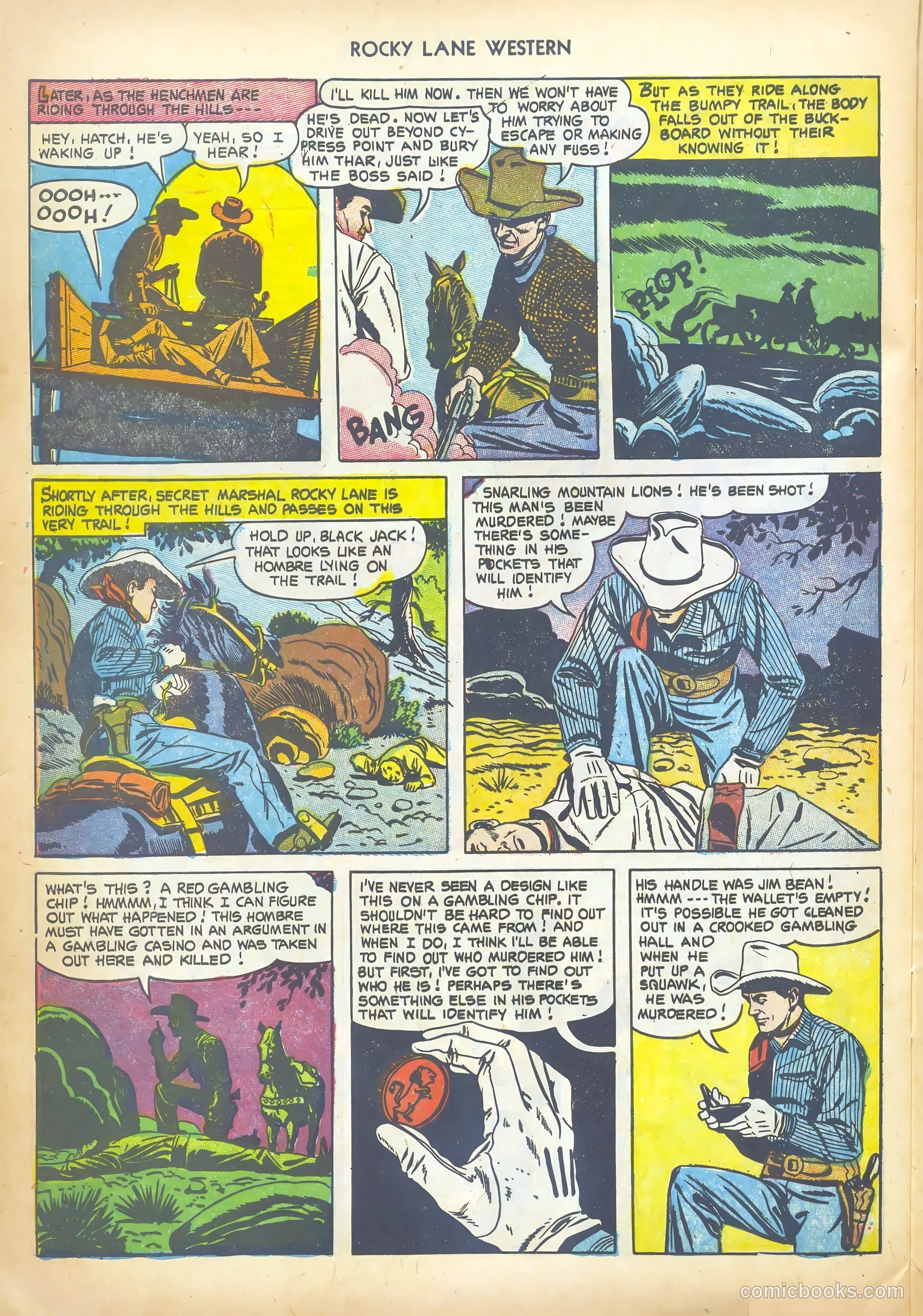 Rocky Lane Western #43 (1952) — page 28 of 36