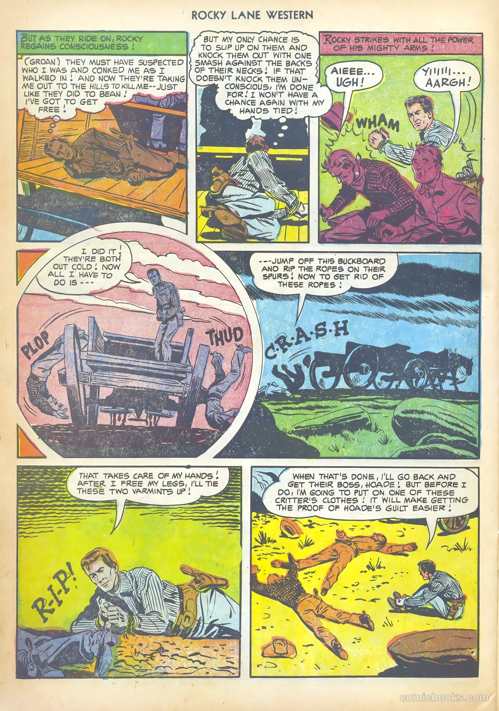 Rocky Lane Western #43 (1952) — page 32 of 36