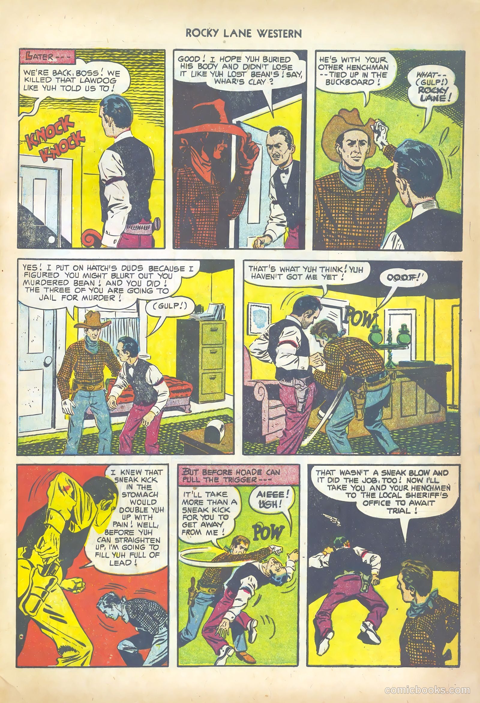 Rocky Lane Western #43 (1952) — page 33 of 36