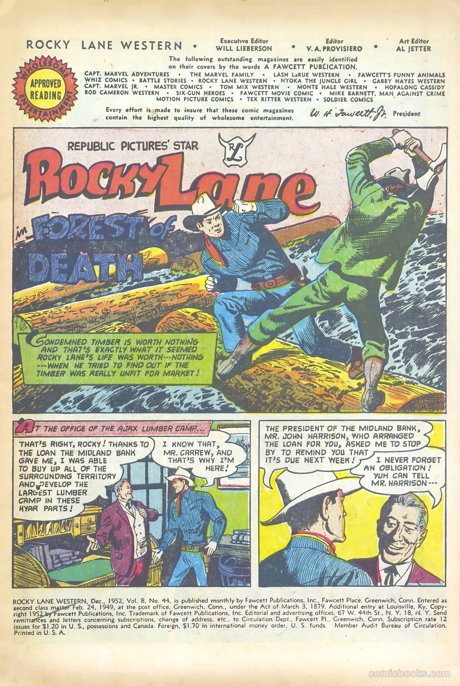 Rocky Lane Western #44 (1952) — page 3 of 36