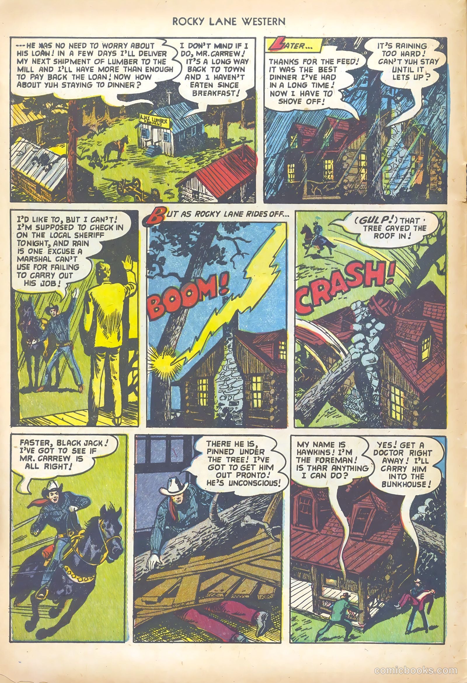 Rocky Lane Western #44 (1952) — page 4 of 36