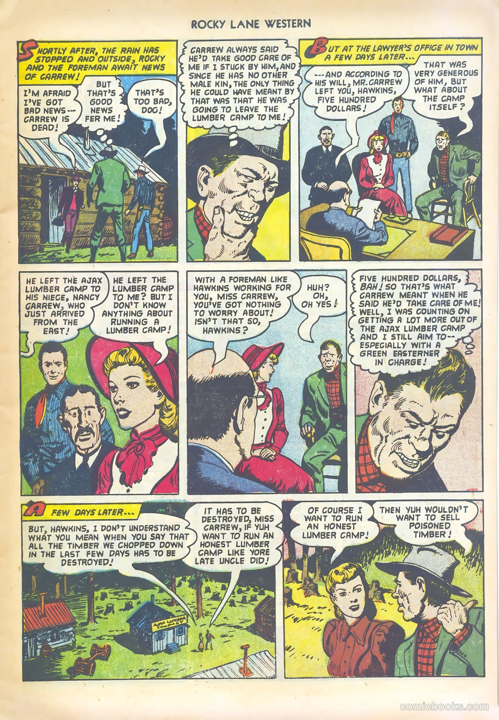 Rocky Lane Western #44 (1952) — page 5 of 36