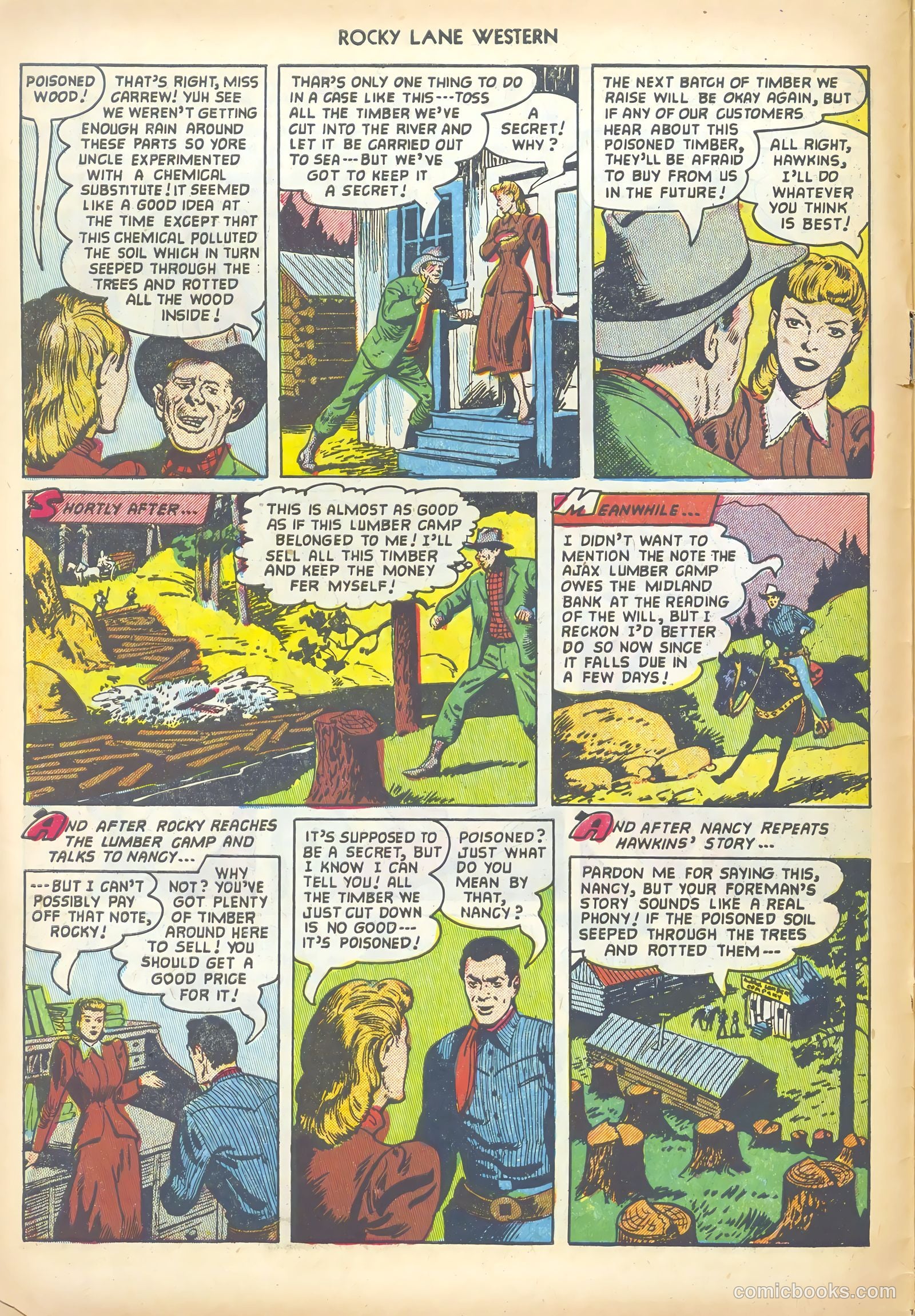 Rocky Lane Western #44 (1952) — page 6 of 36