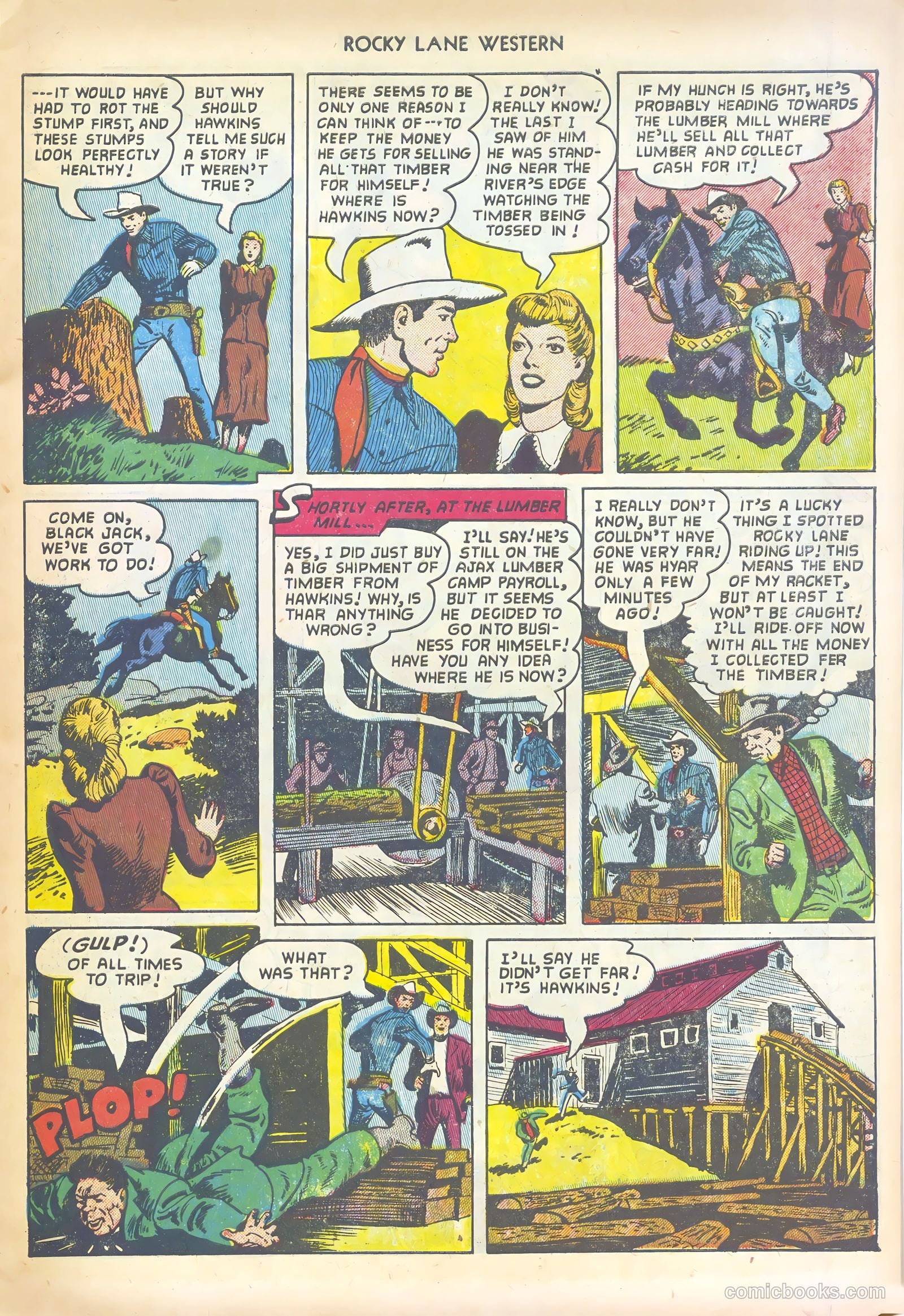 Rocky Lane Western #44 (1952) — page 7 of 36