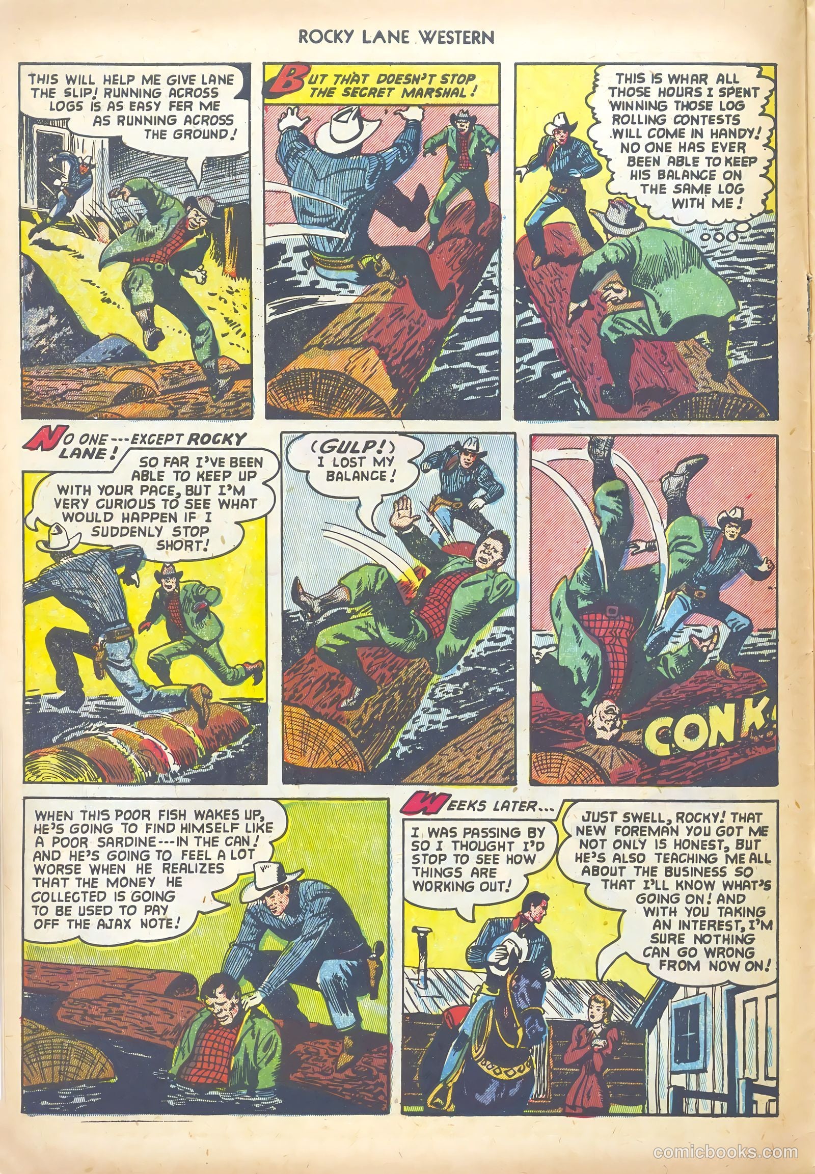 Rocky Lane Western #44 (1952) — page 8 of 36