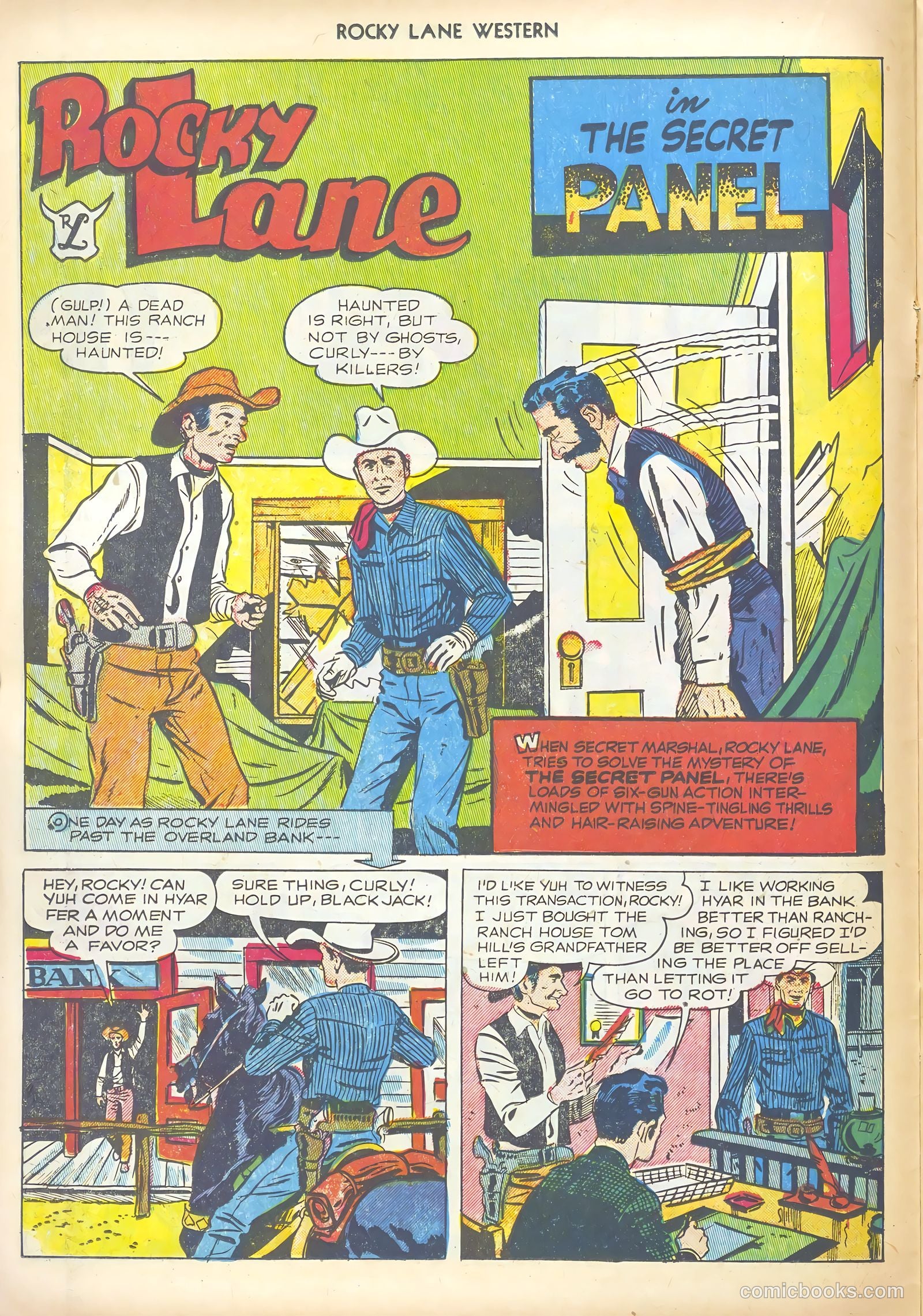 Rocky Lane Western #44 (1952) — page 14 of 36