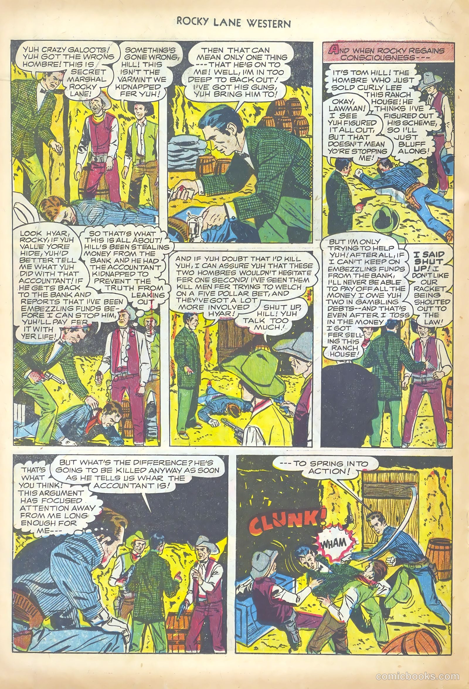 Rocky Lane Western #44 (1952) — page 18 of 36