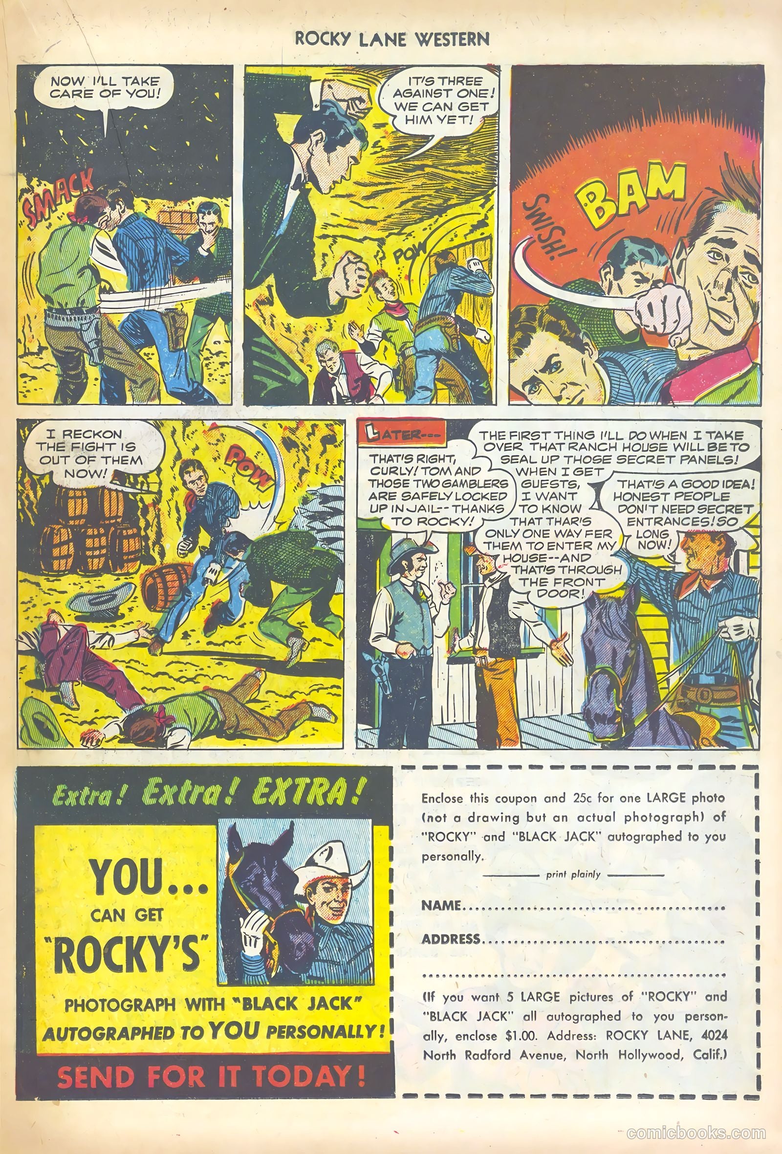 Rocky Lane Western #44 (1952) — page 19 of 36