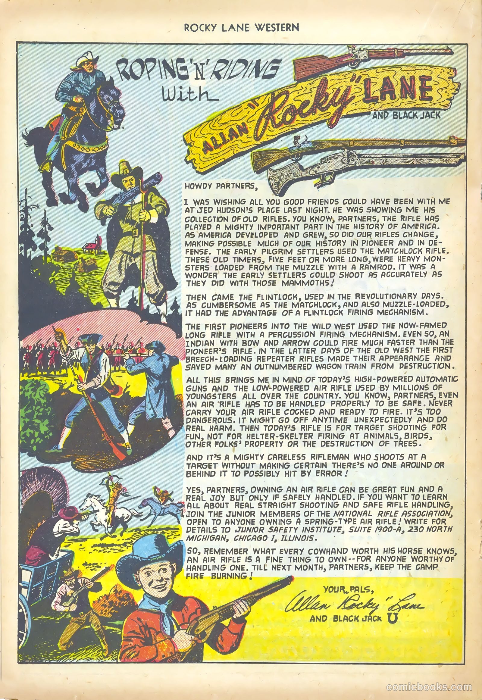 Rocky Lane Western #44 (1952) — page 20 of 36