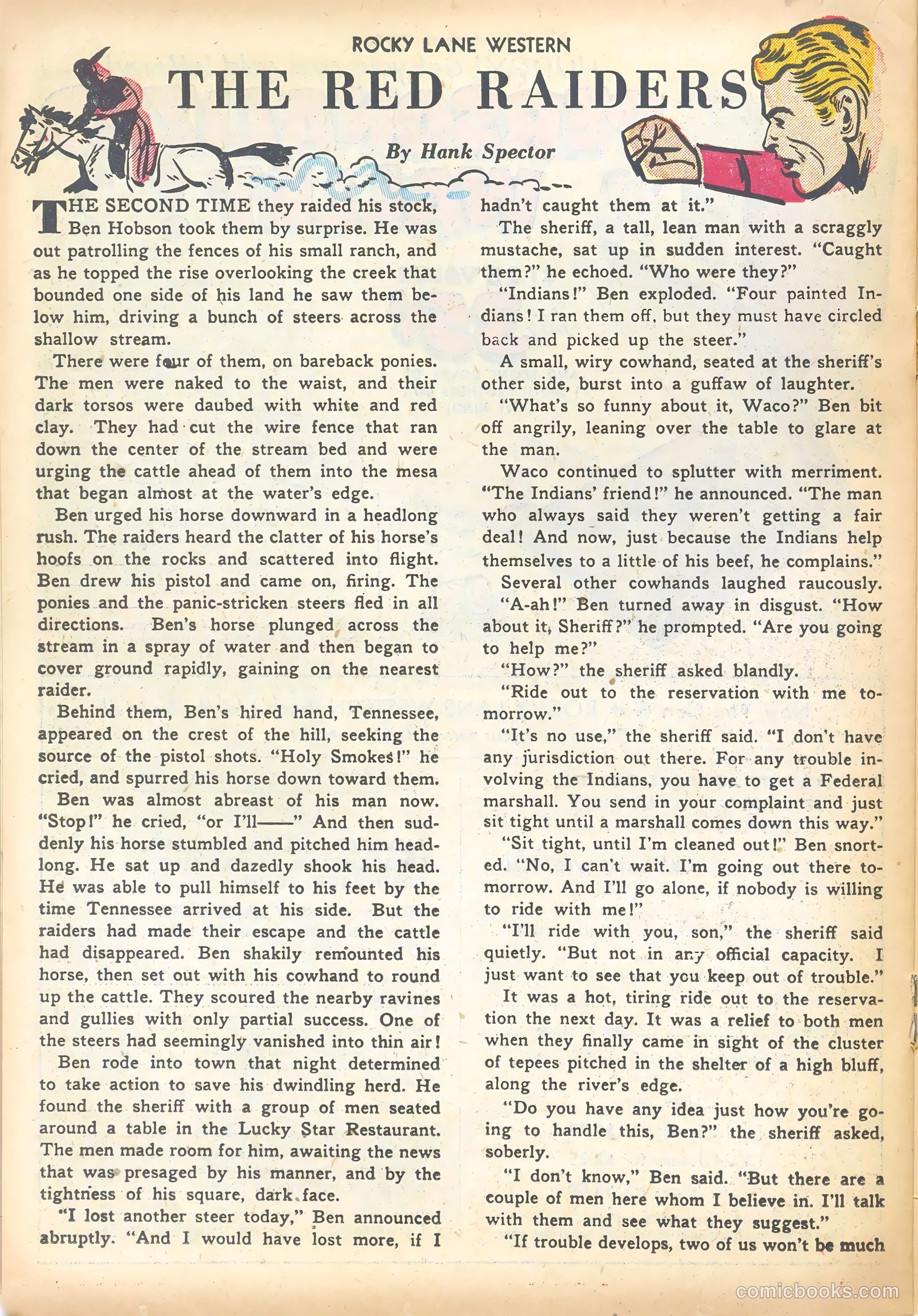 Rocky Lane Western #44 (1952) — page 22 of 36