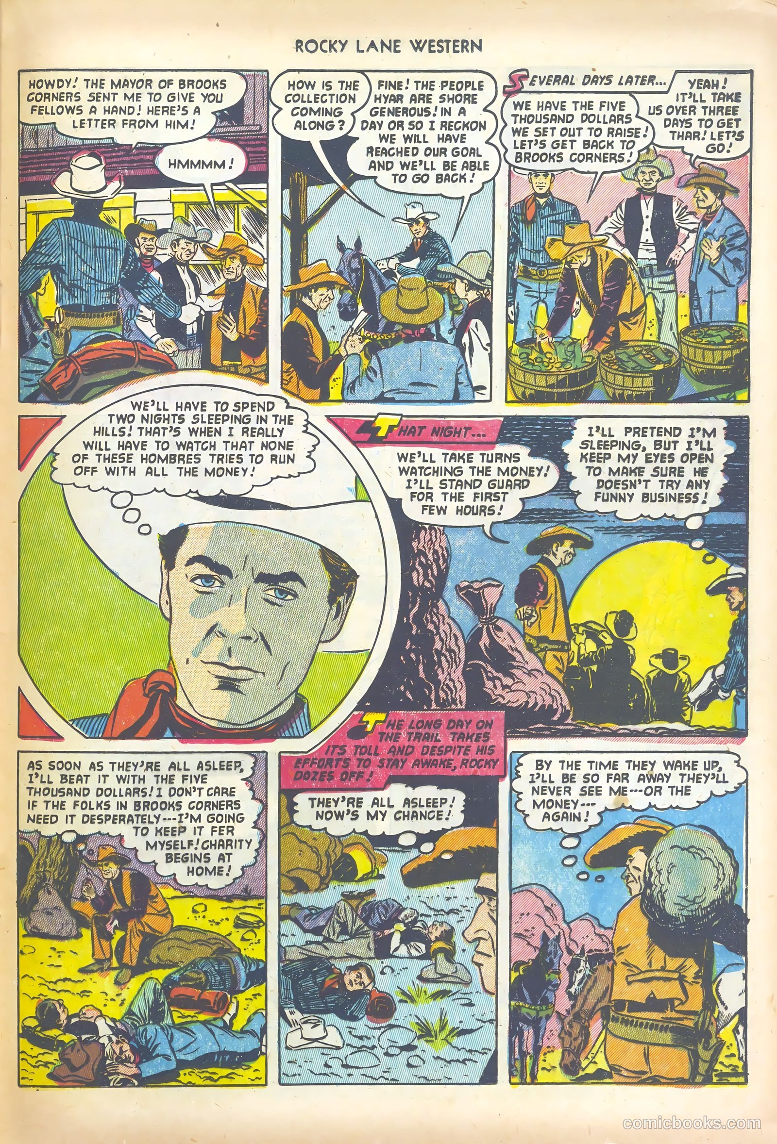 Rocky Lane Western #44 (1952) — page 25 of 36