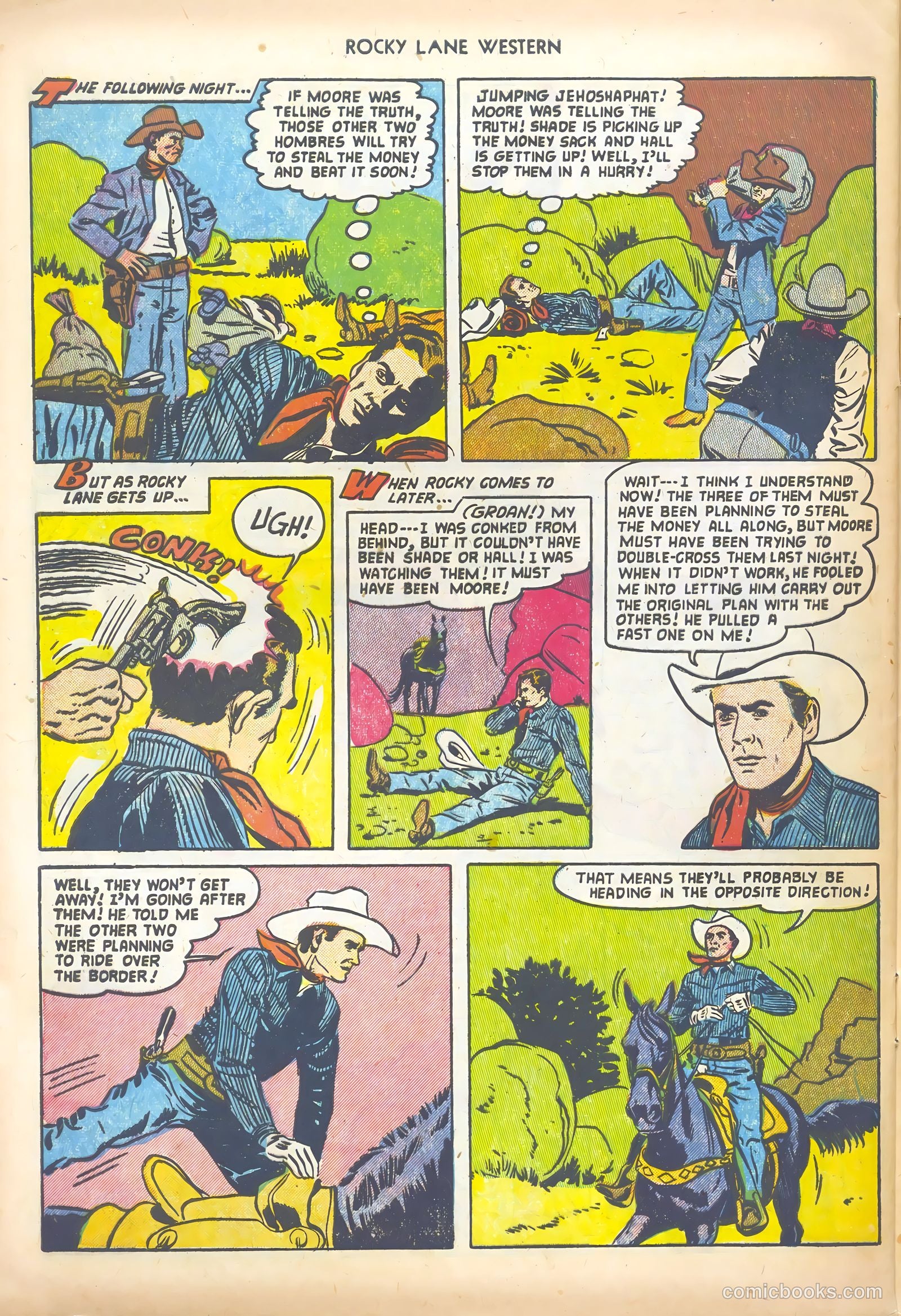 Rocky Lane Western #44 (1952) — page 28 of 36