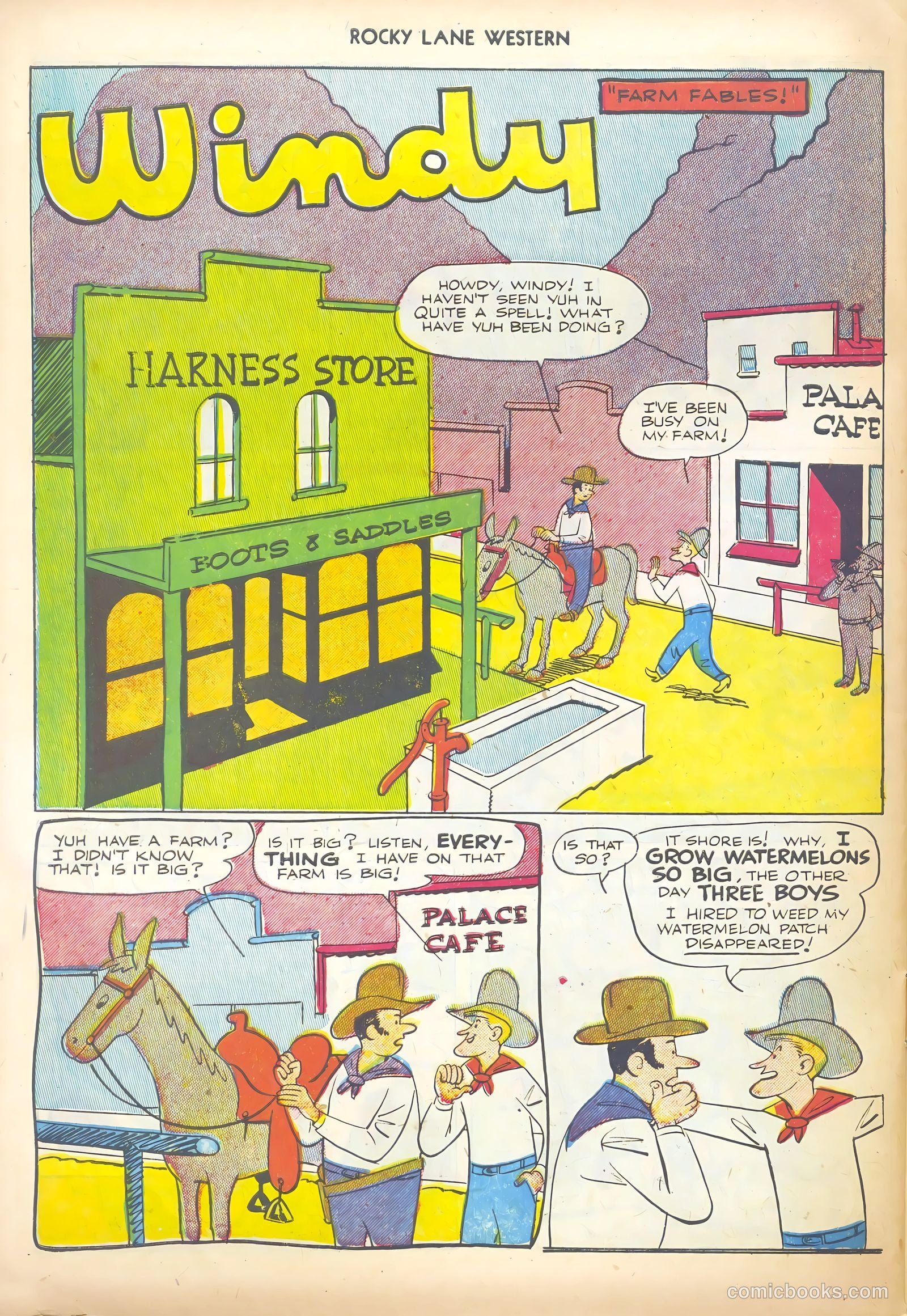 Rocky Lane Western #44 (1952) — page 30 of 36