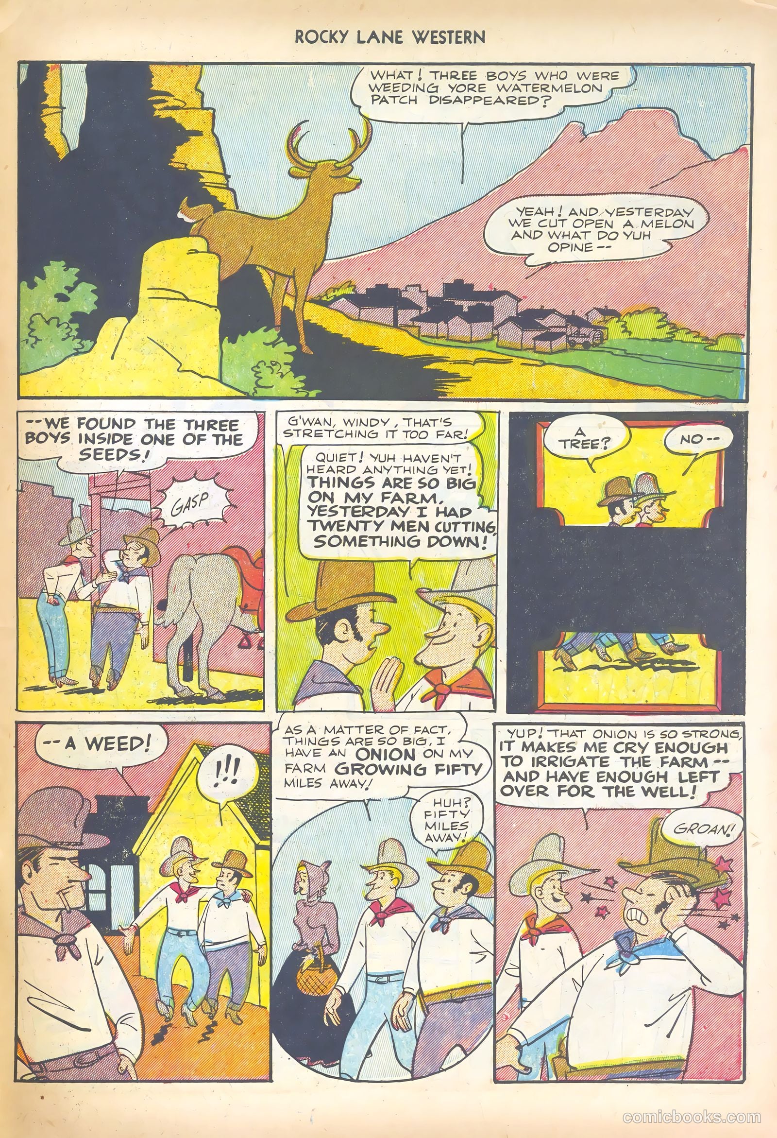 Rocky Lane Western #44 (1952) — page 31 of 36