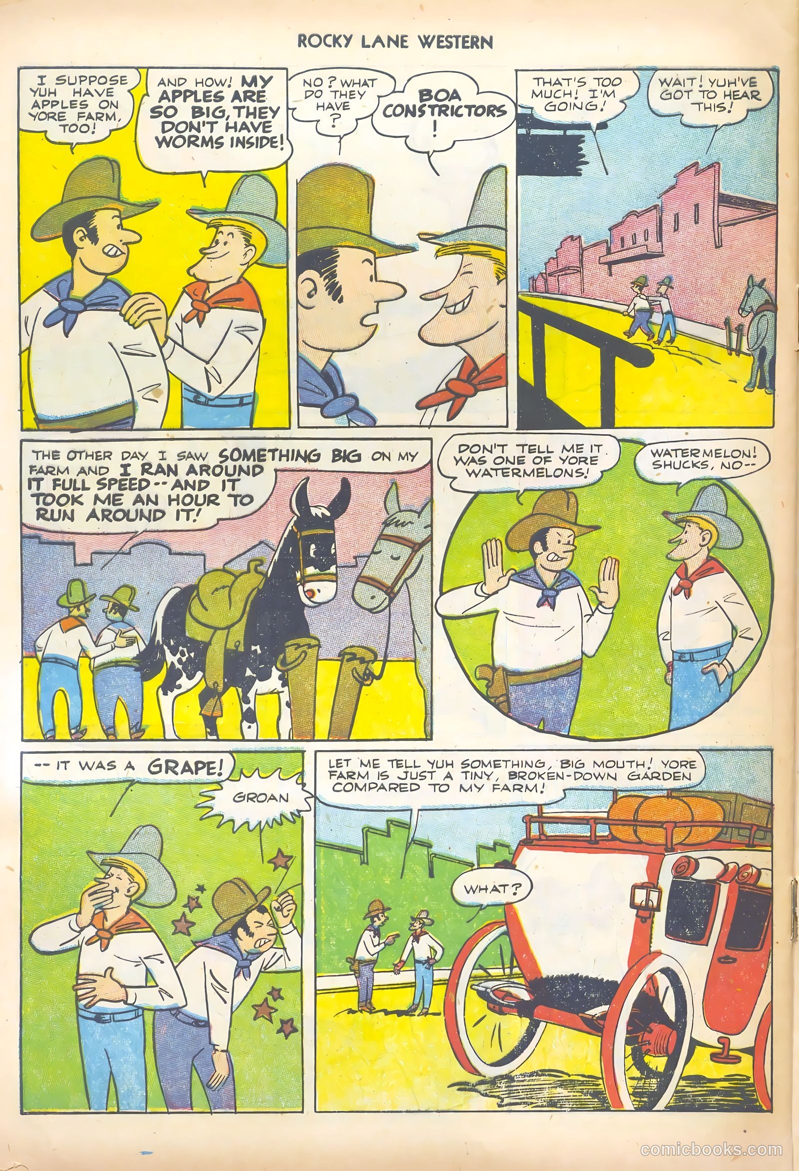 Rocky Lane Western #44 (1952) — page 32 of 36