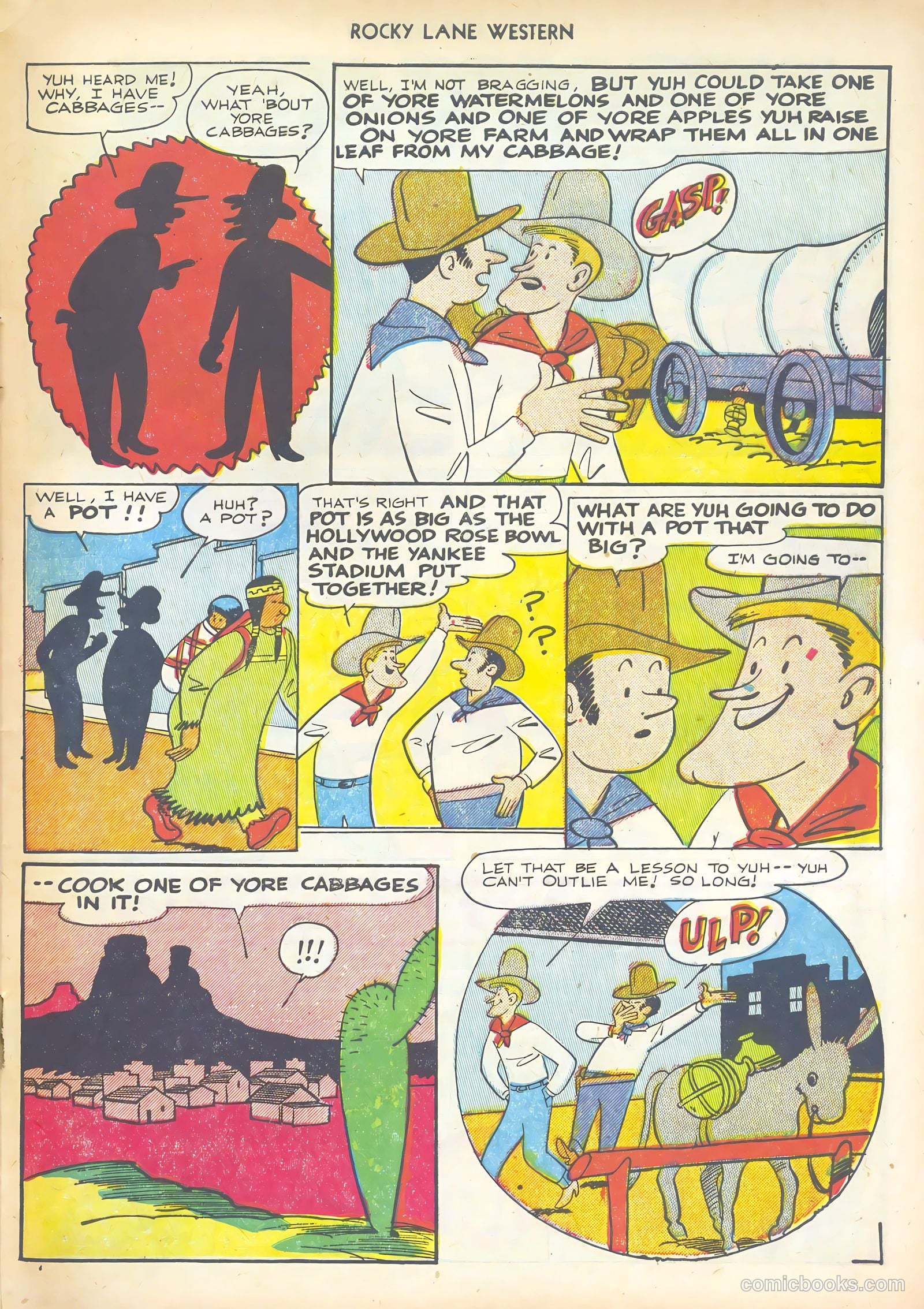 Rocky Lane Western #44 (1952) — page 33 of 36