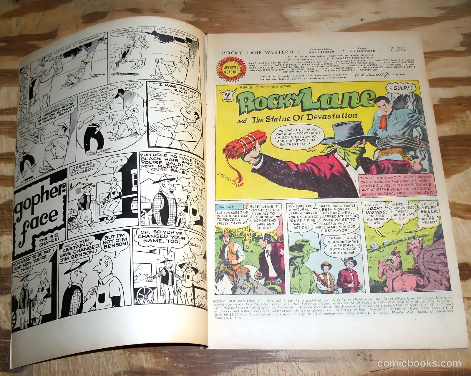 Rocky Lane Western #45 (1953) — page 3 of 37