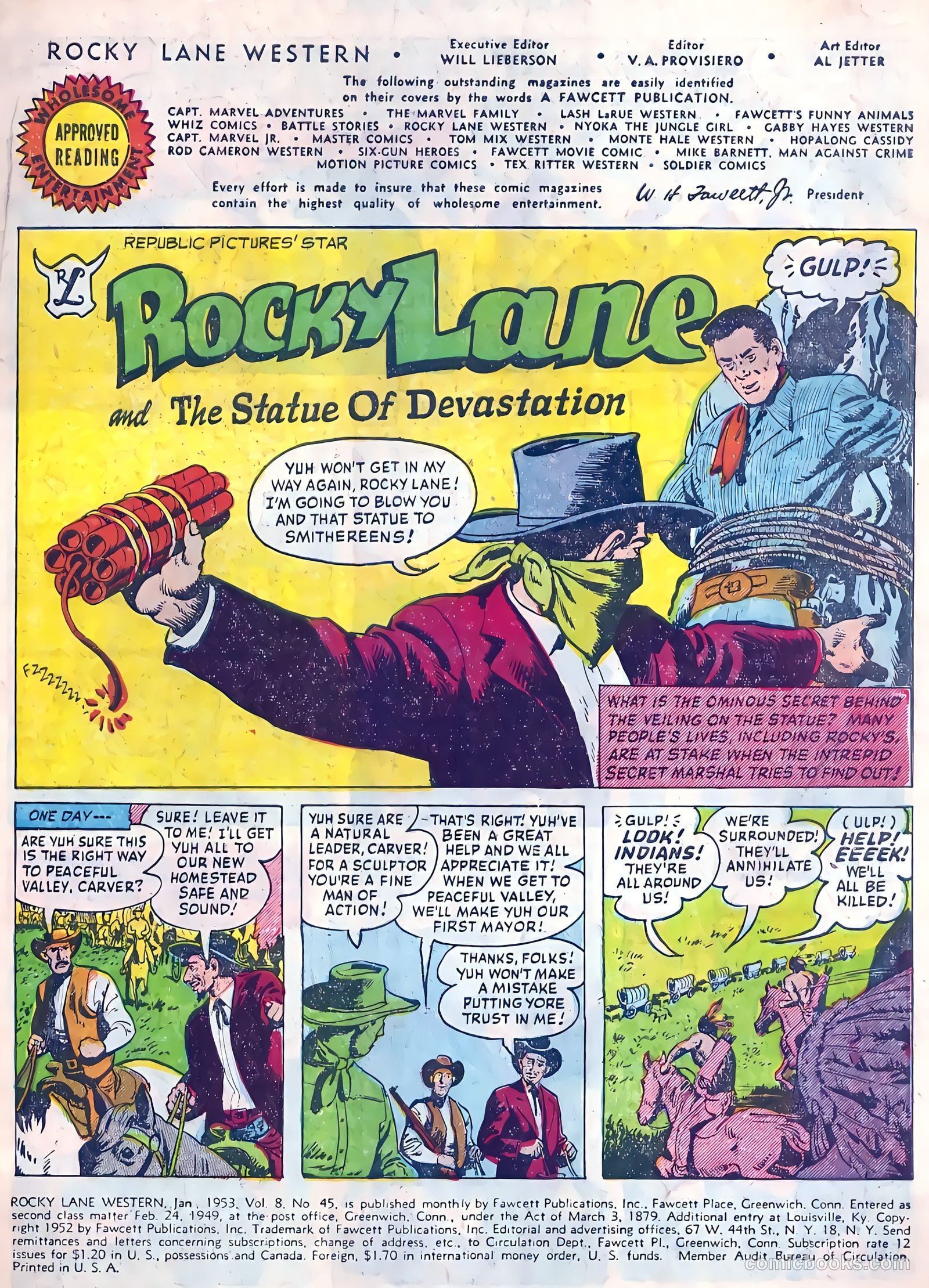 Rocky Lane Western #45 (1953) — page 4 of 37