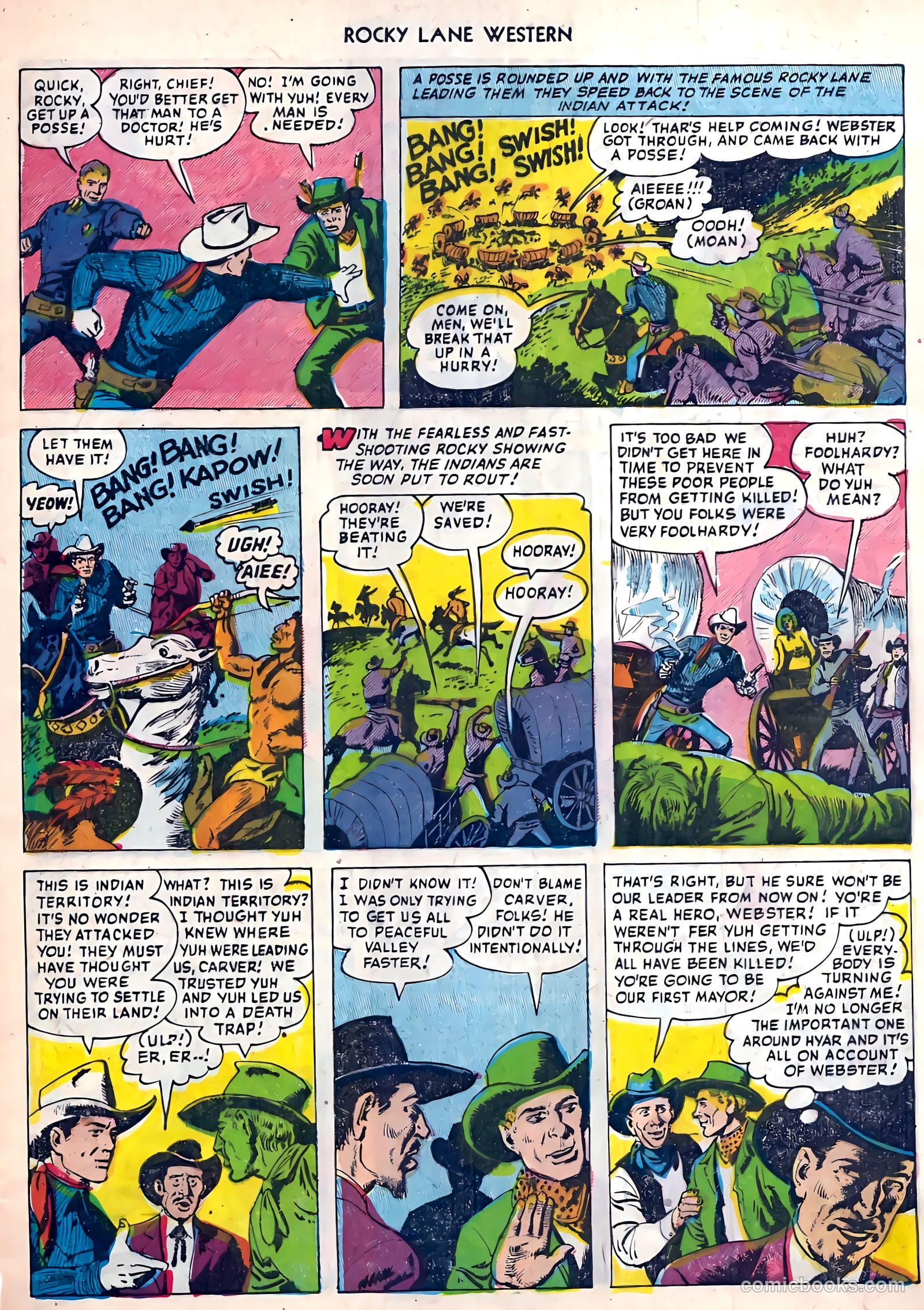 Rocky Lane Western #45 (1953) — page 6 of 37