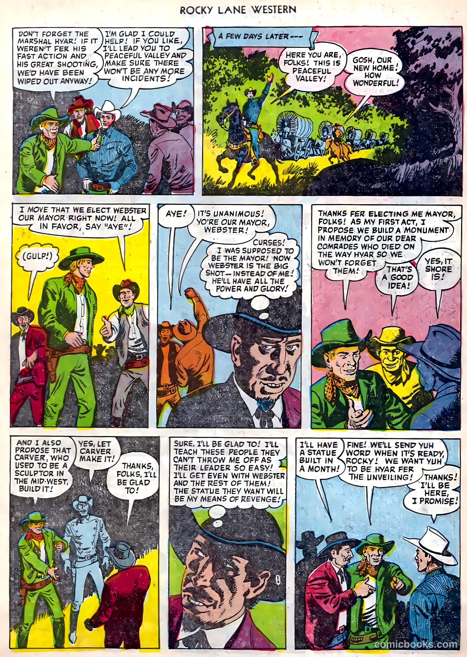 Rocky Lane Western #45 (1953) — page 7 of 37