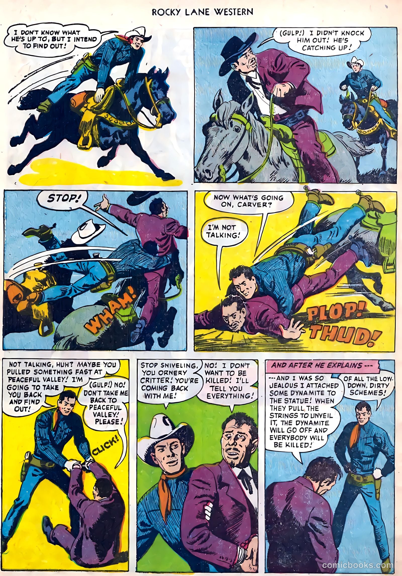 Rocky Lane Western #45 (1953) — page 9 of 37