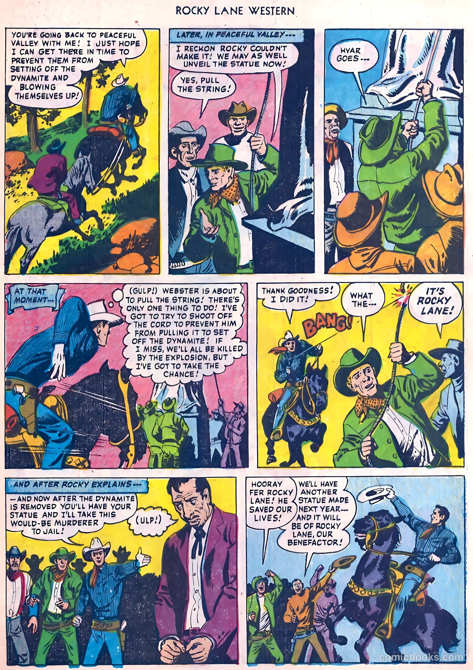 Rocky Lane Western #45 (1953) — page 10 of 37