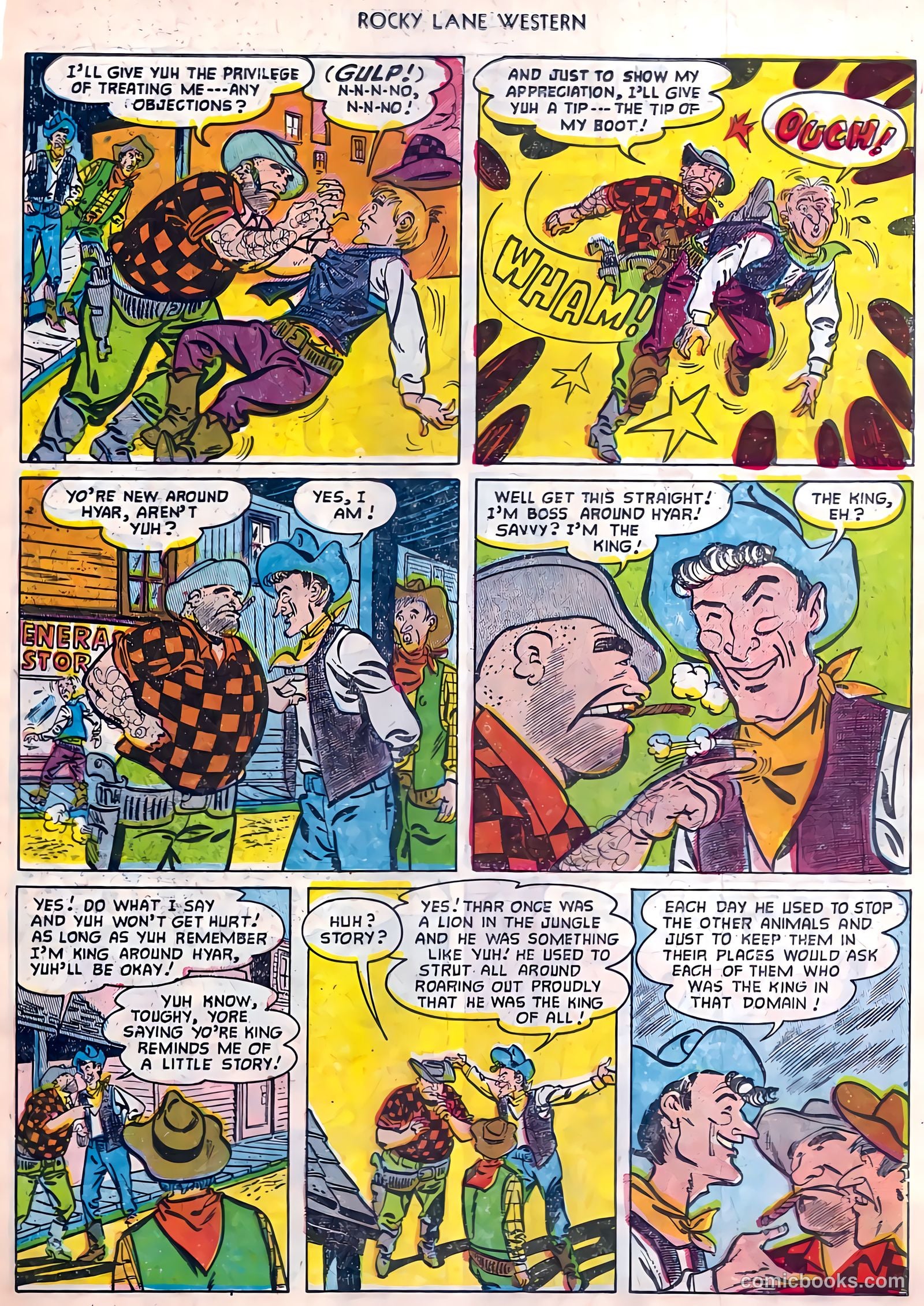 Rocky Lane Western #45 (1953) — page 12 of 37