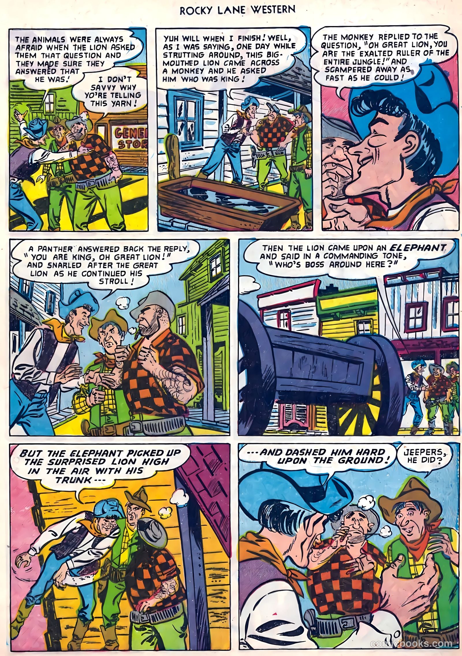 Rocky Lane Western #45 (1953) — page 13 of 37