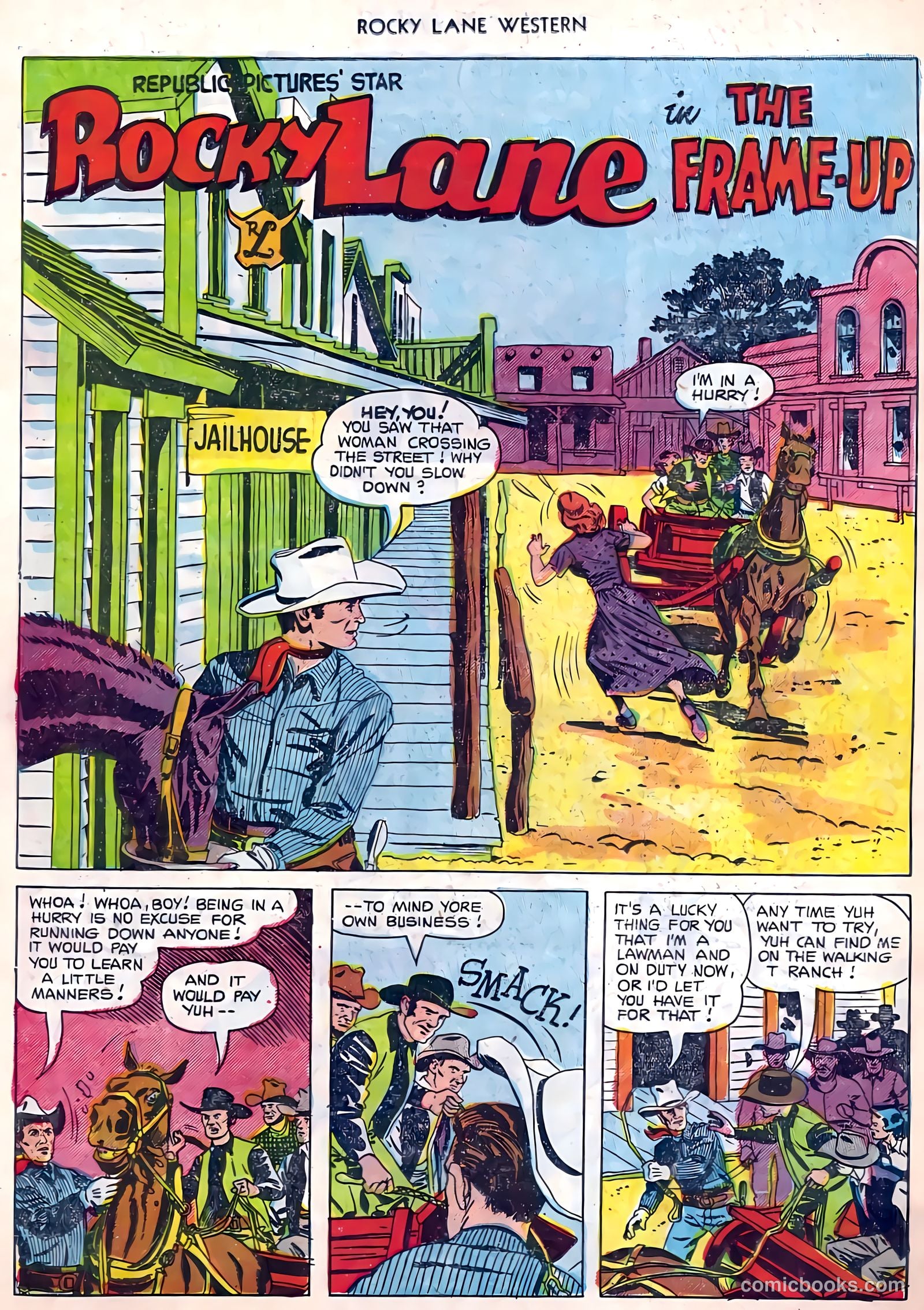 Rocky Lane Western #45 (1953) — page 15 of 37