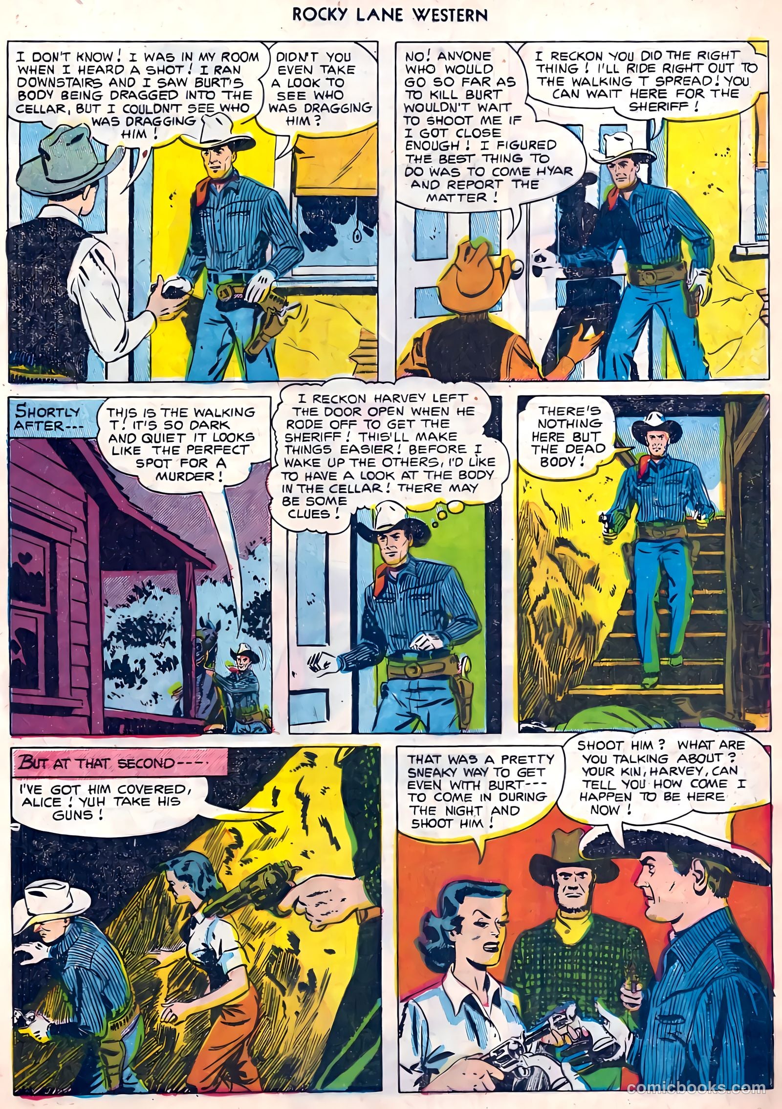 Rocky Lane Western #45 (1953) — page 17 of 37