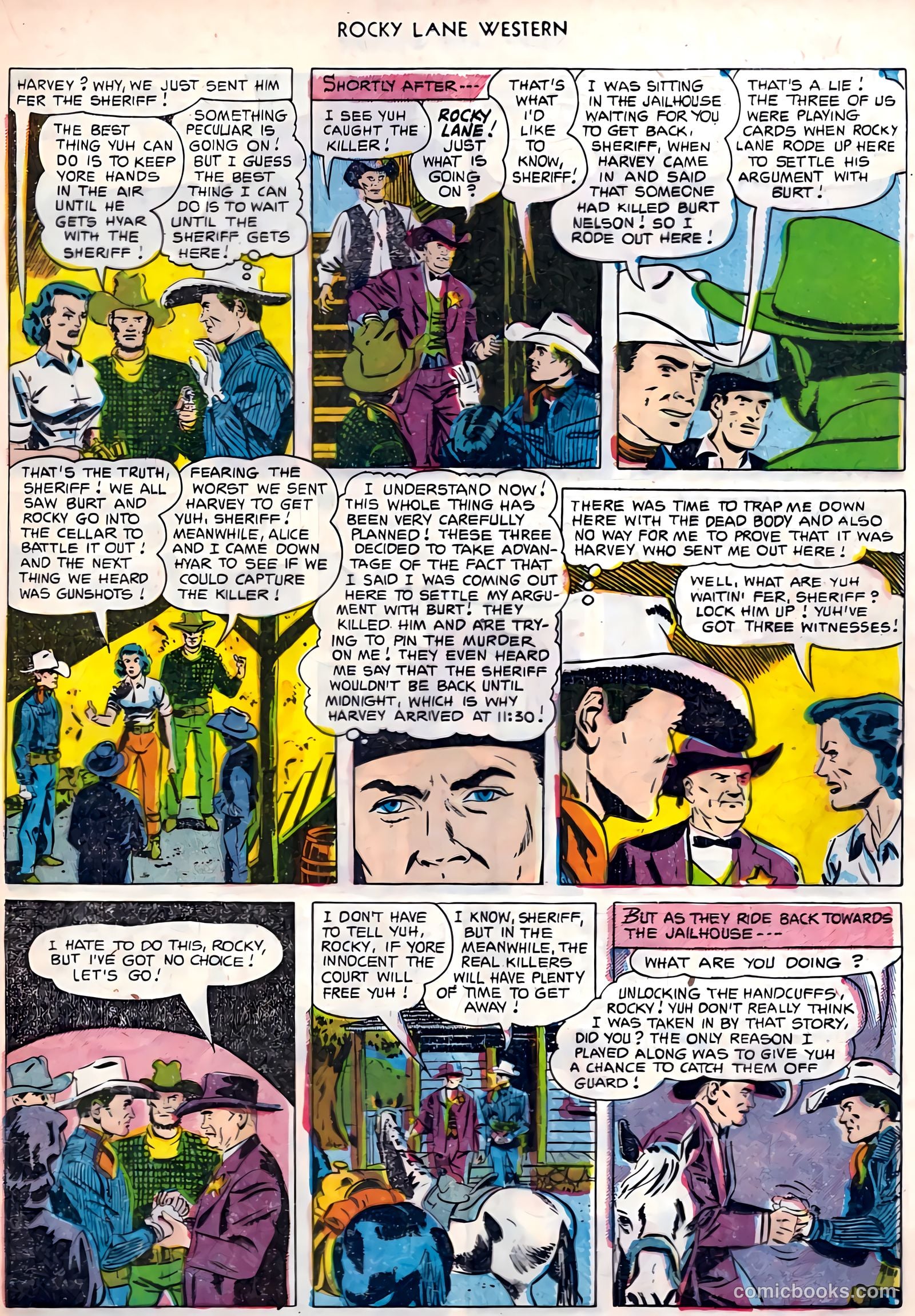 Rocky Lane Western #45 (1953) — page 18 of 37