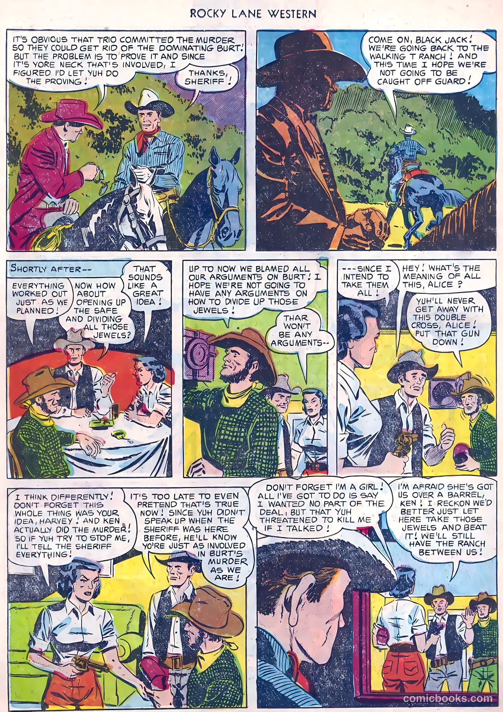Rocky Lane Western #45 (1953) — page 19 of 37