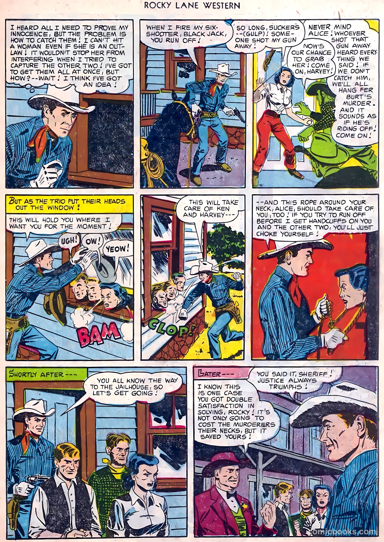 Rocky Lane Western #45 (1953) — page 20 of 37