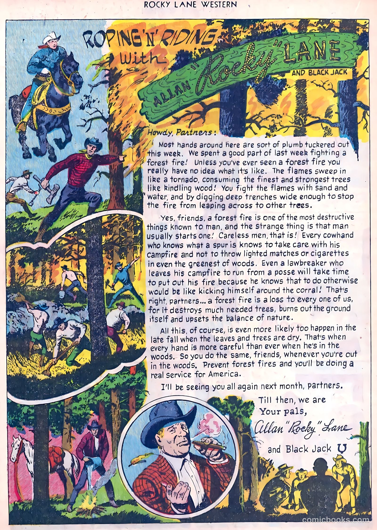 Rocky Lane Western #45 (1953) — page 21 of 37