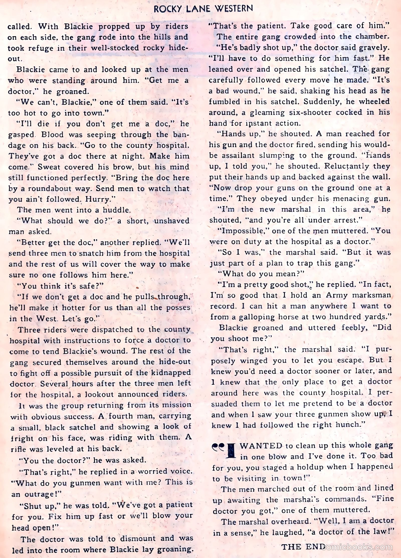 Rocky Lane Western #45 (1953) — page 23 of 37