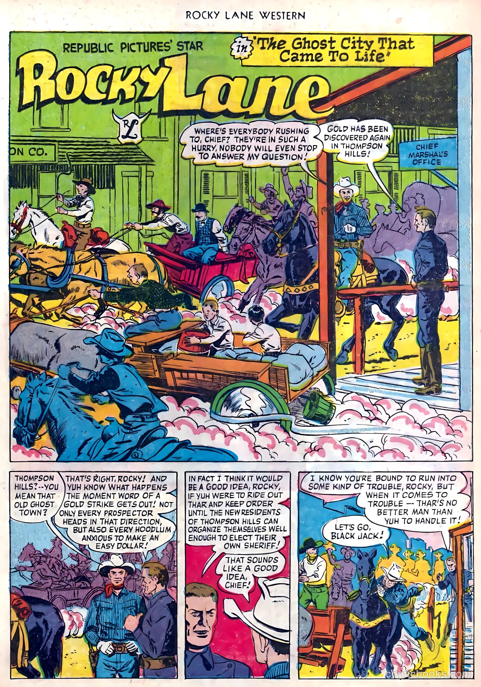 Rocky Lane Western #45 (1953) — page 25 of 37